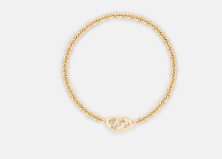 Dior o1w1db11224 Size: OS / CD Lock Necklace in Gold Size ONE SIZE - 1 Thumbnail