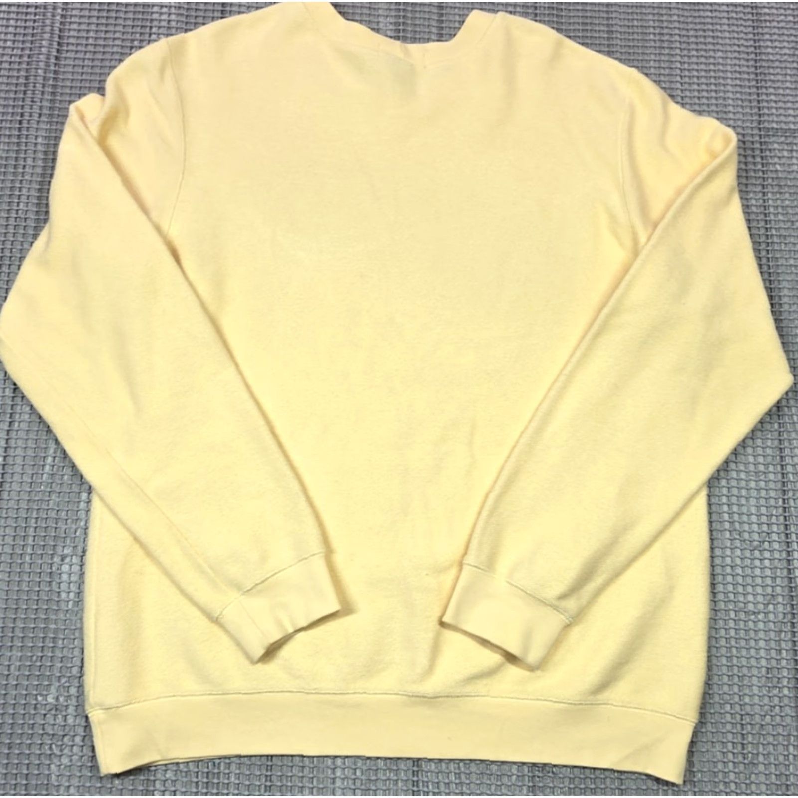Lands' End Lands' End Mens Crewneck Sweatshirt M Tall Yellow Long Sleeve Knit Pullover Sweatshirt? Size US M / EU 48-50 / 2 - 6 Thumbnail