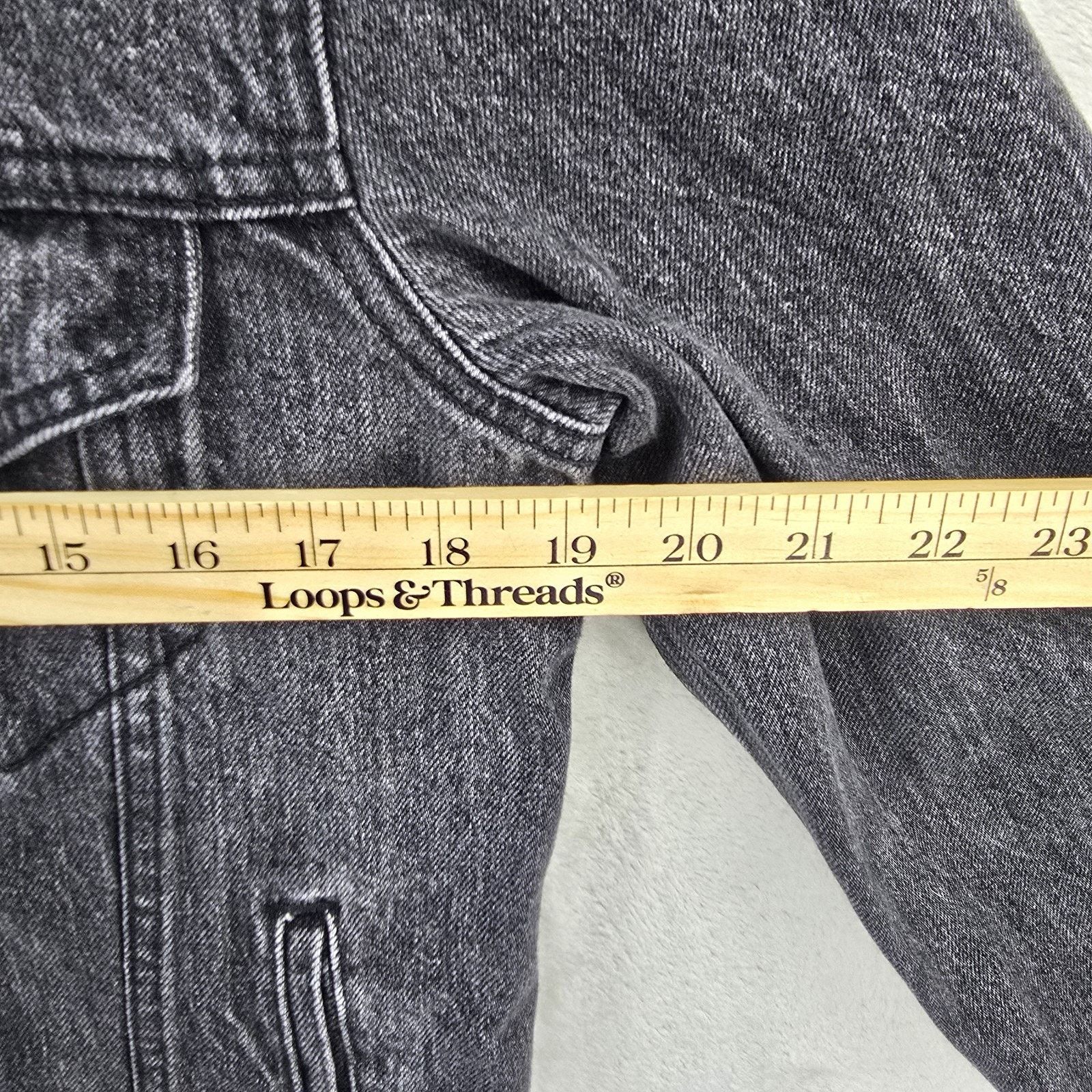 Levi's Levis Denim Trucker Jacket Women's Small Gray Black Size S / US 4 / IT 40 - 12 Thumbnail