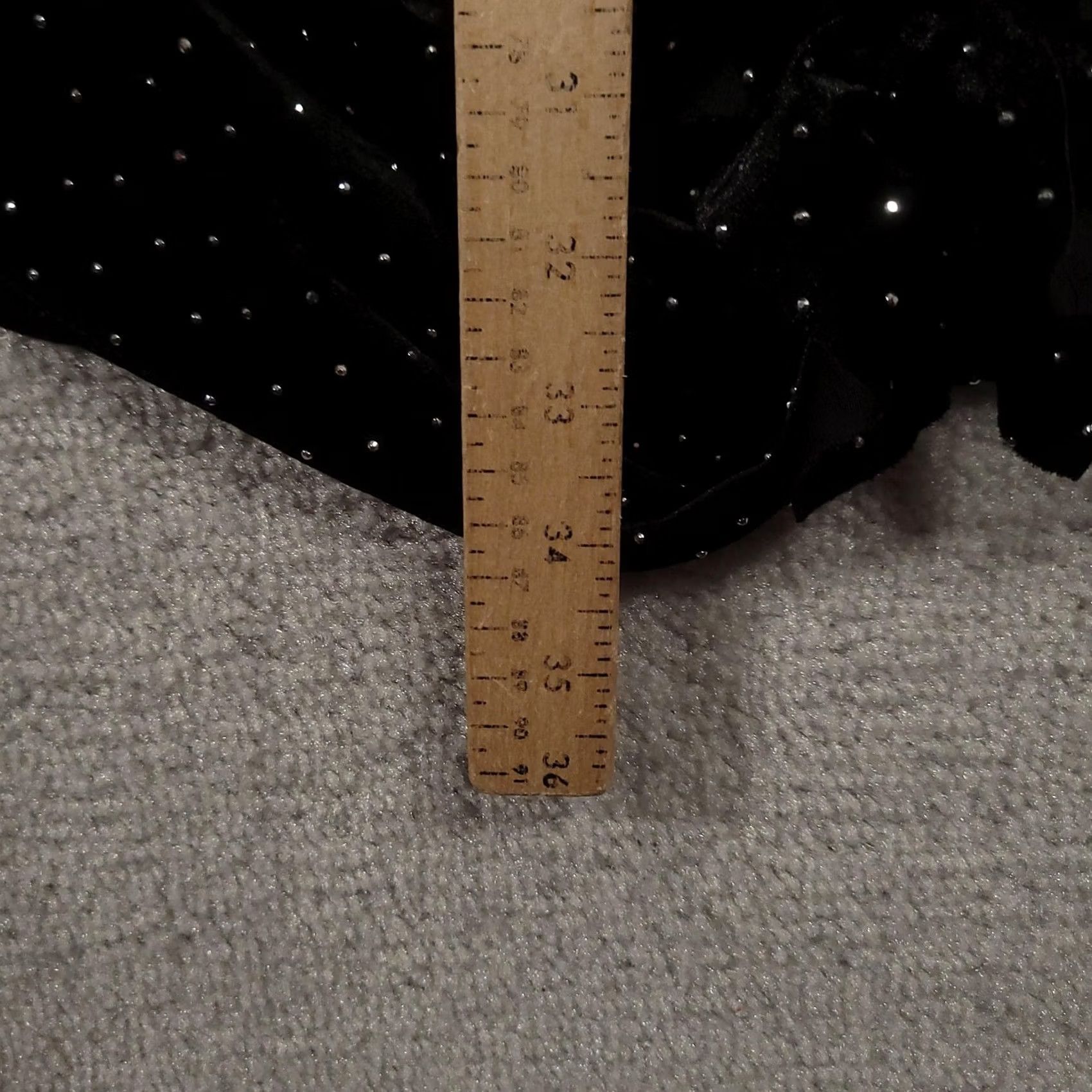 Zara VINTAGE? No. Zara Dress Womens Large Velvet Rhinestone Ruched Long Sleeve Cocktail Party Size L / US 10 / IT 46 - 5 Thumbnail