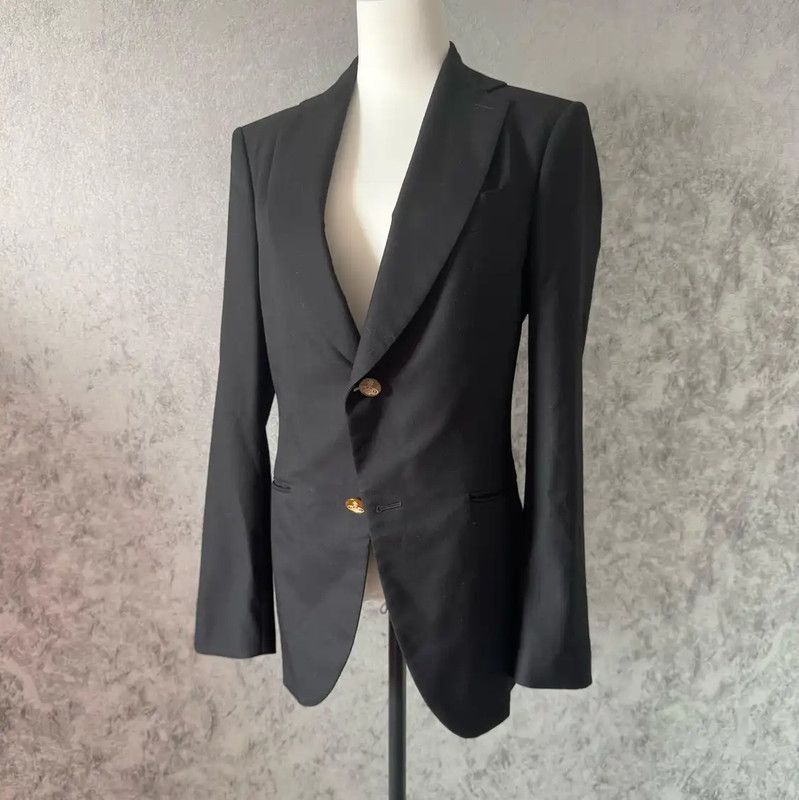 Vivienne Westwood Vivienne Westwood Black Wool Coat for Men 0089 Size US XXL / EU 58 / 5 - 1 Thumbnail