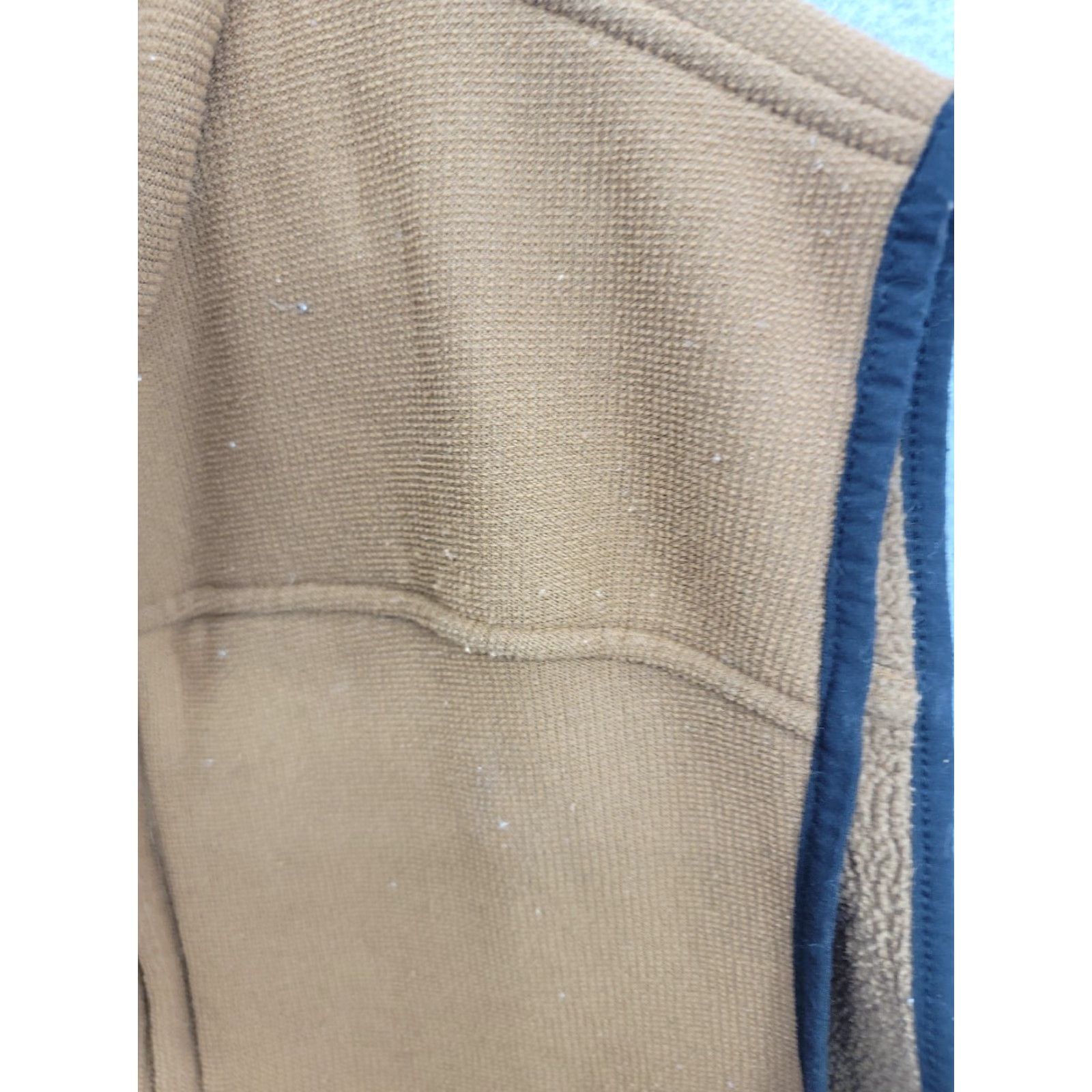 Carhartt Carhartt Vest Mens Large Brown Textured Fleece Zip Map Pocket V28 Size US L / EU 52-54 / 3 - 6 Thumbnail
