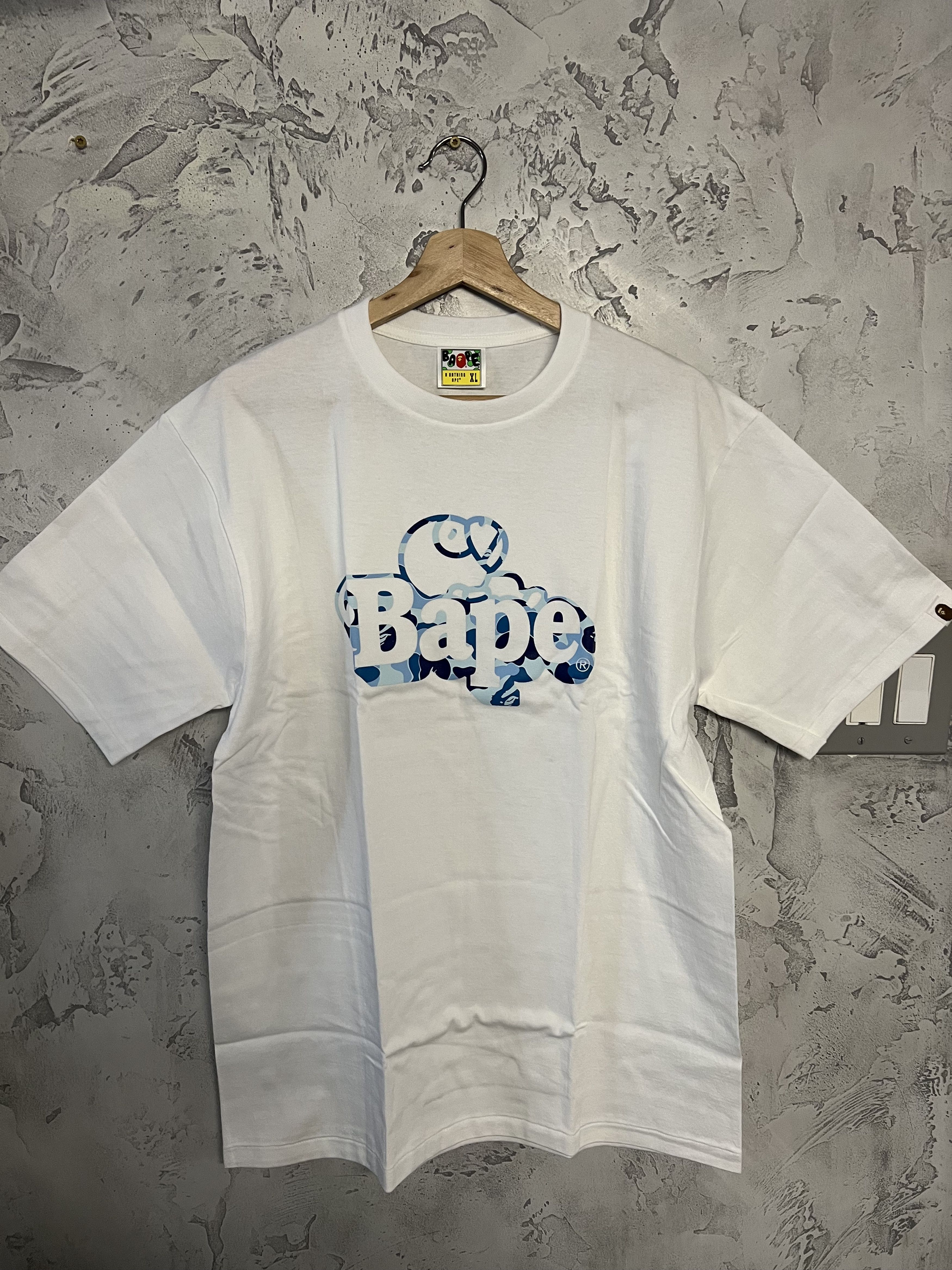 image of Abc Camo Milo On Bape Tee in White, Men's (Size XL)