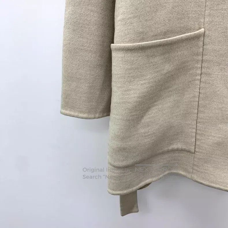 Hermes Hermes Khaki Cashmere Hooded Belted Long Sleeve Coat Size XXS / US 00 / IT 34 - 4 Thumbnail