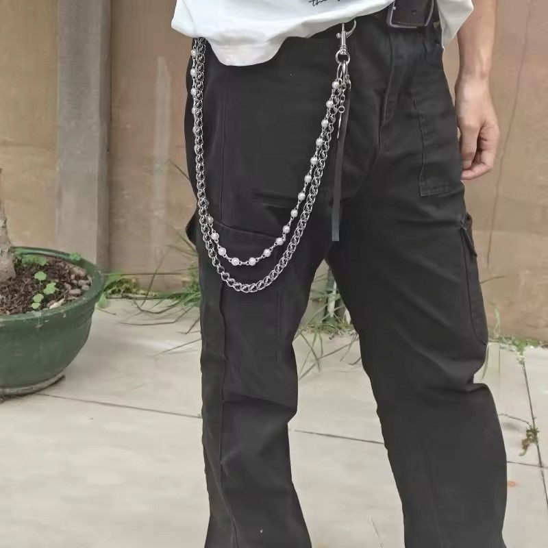 Japanese Brand × Jewelry 2 layer Natural Echo Black Pearl WalletChain 🖤 Size ONE SIZE - 2 Thumbnail