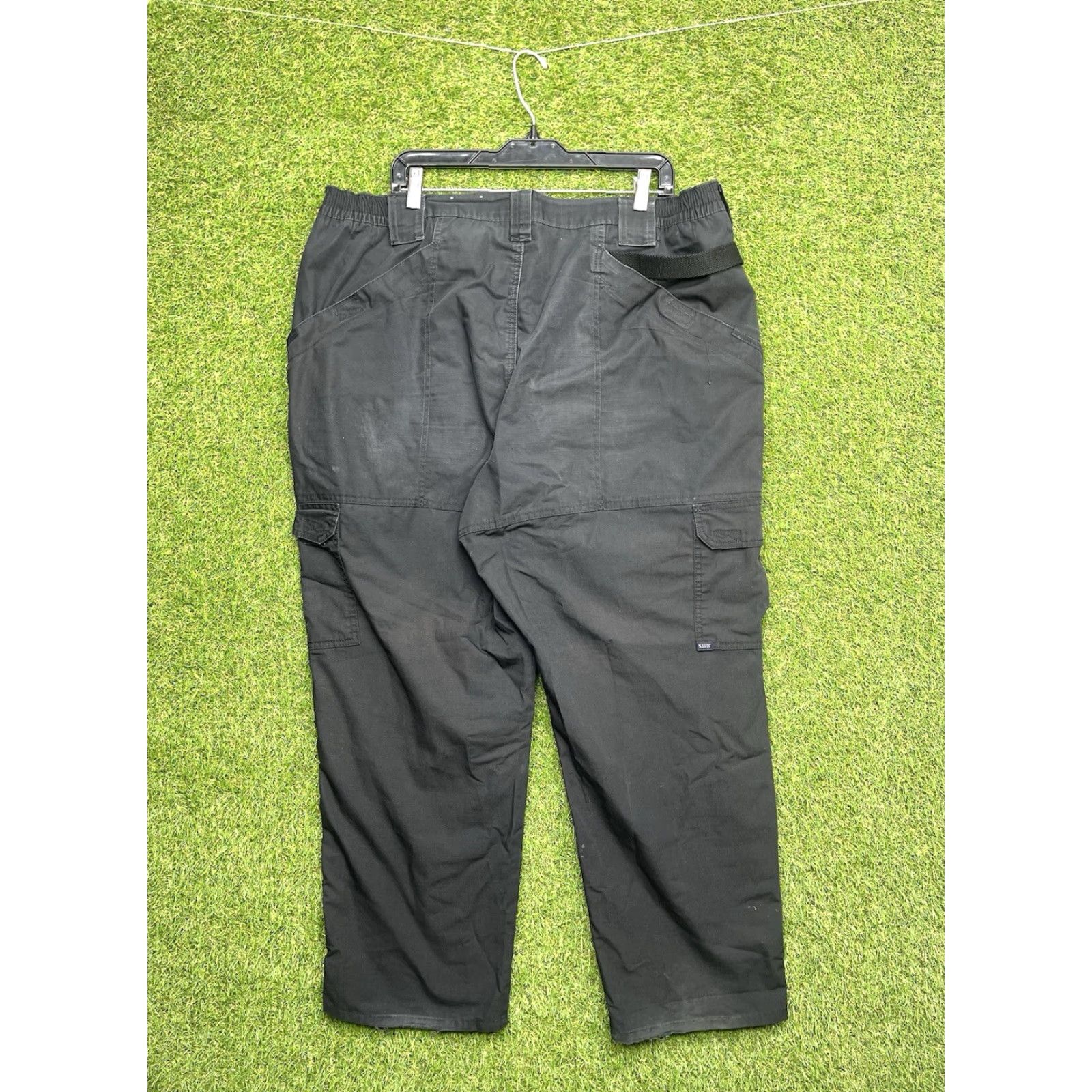 Vintage 5.11 Tactical Pants Mens 40x30 Black Cargo Straight Ripstop Utility Workwear Size US 40 / EU 56 - 2 Thumbnail