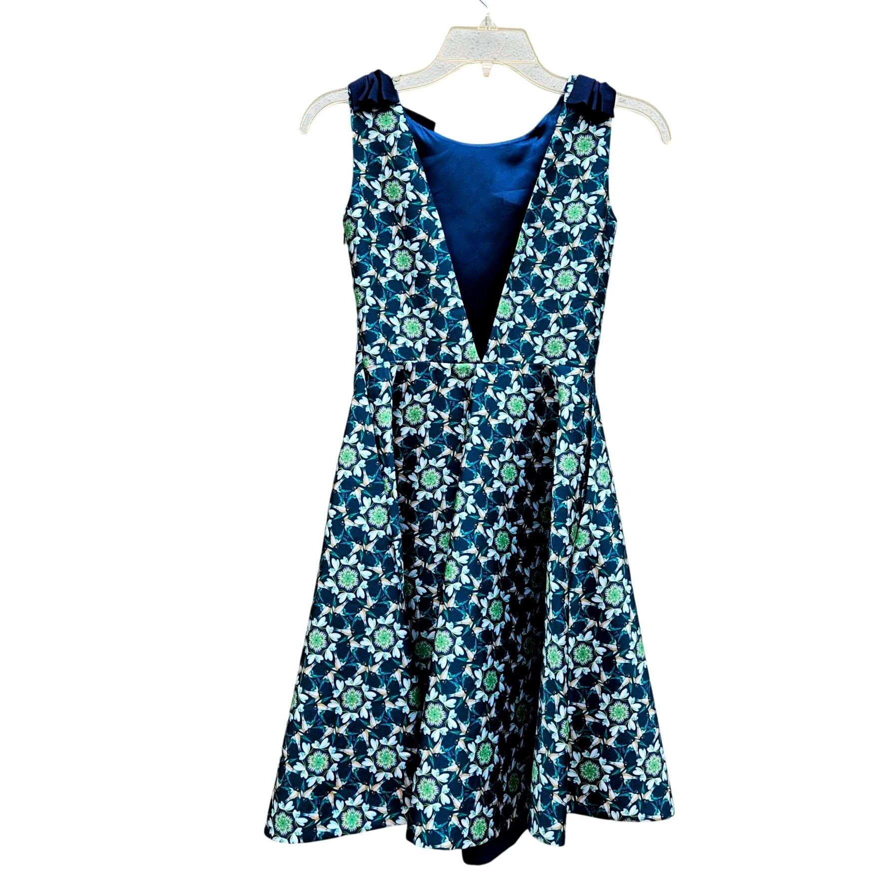 Ted Baker Ted Baker London Sainte Geo Bird Bow Fit & Flare Dress Size Size XS / US 0-2 / IT 36-38 - 16 Thumbnail