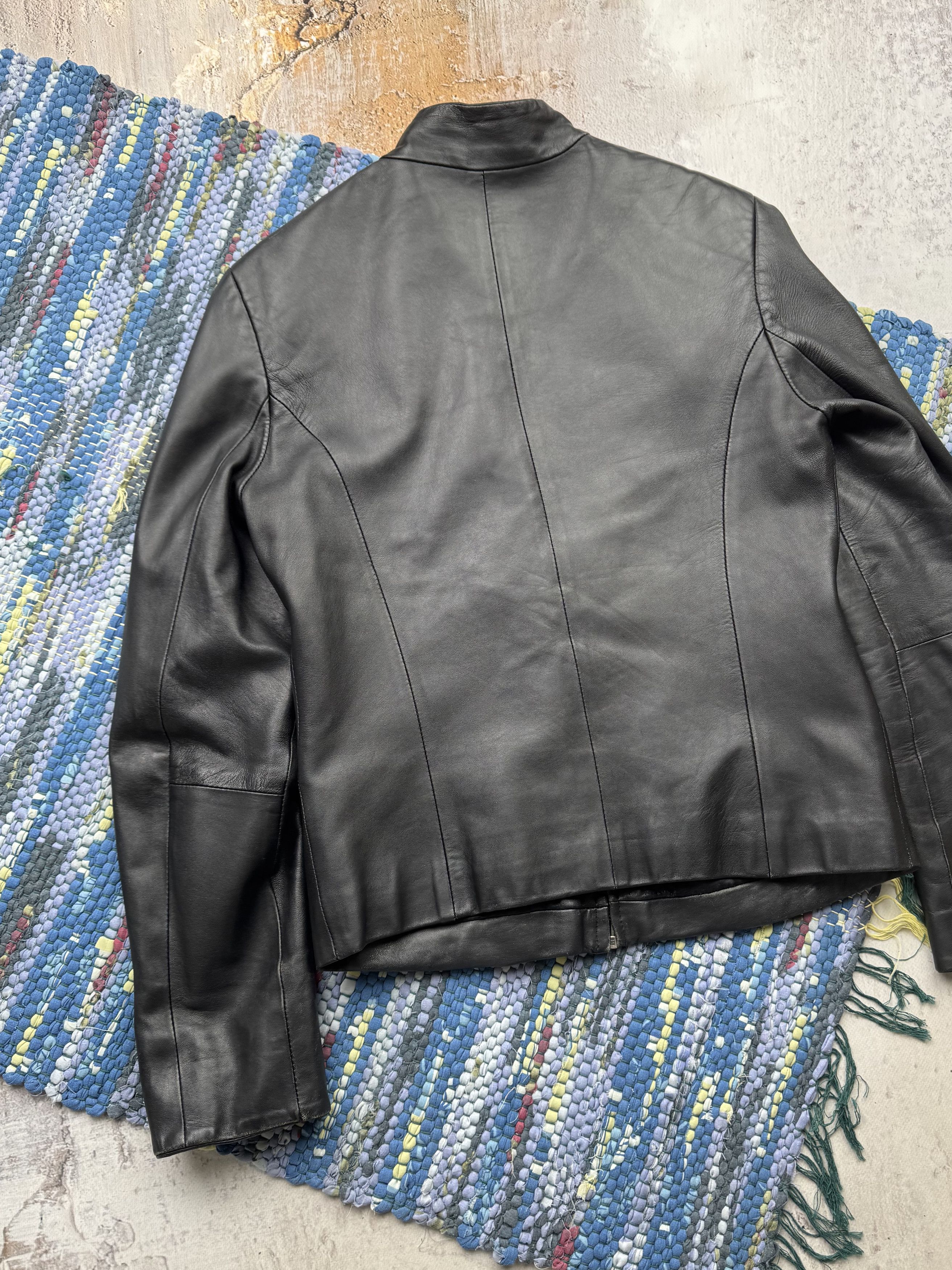 Vintage Vintage Cropped Leather Jacket A524D15(25) Size M / US 6-8 / IT 42-44 - 8 Thumbnail