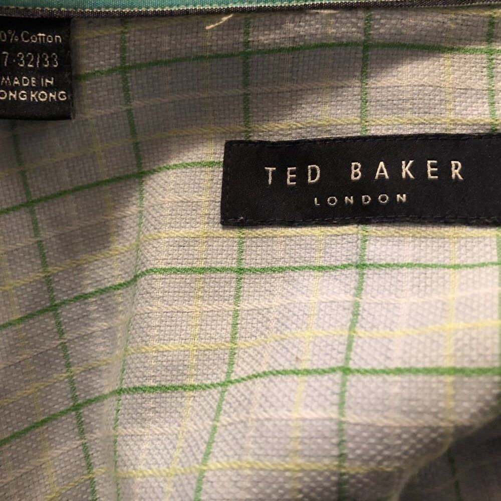 Ted Baker TED BAKER MEN'S 100%COTTON CASUAL SHIRT 17/32-33 Size US XL / EU 56 / 4 - 6 Thumbnail