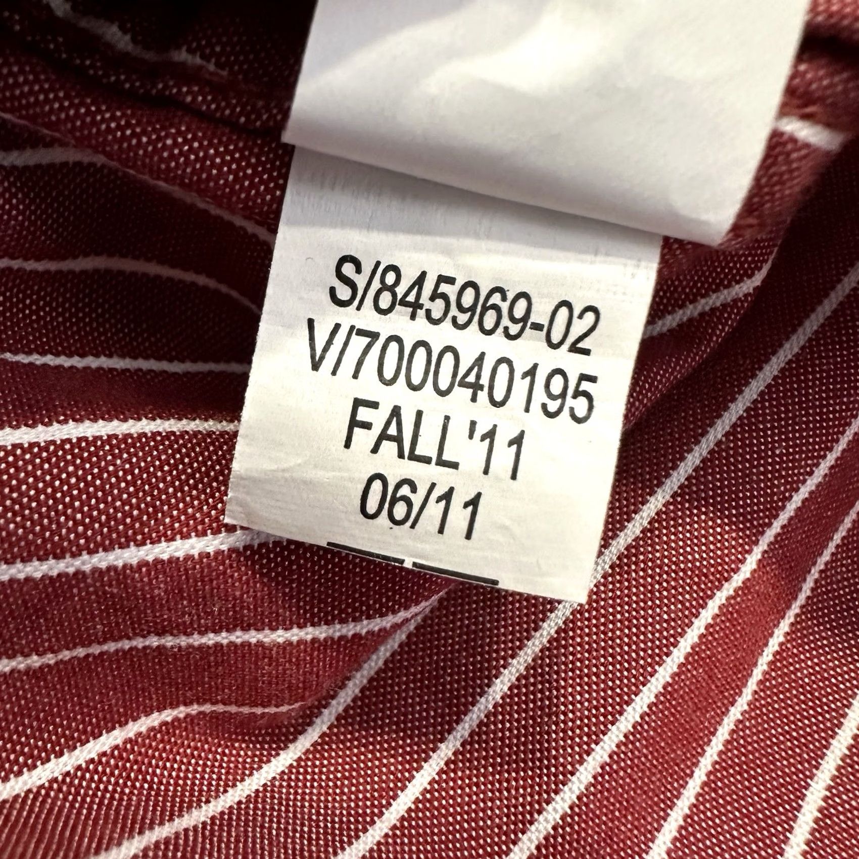 Gap Gap Shirt Men 2XL Red Striped Button-Up Collared XXl Long Sleeve Casual Workwear Size US XXL / EU 58 / 5 - 8 Thumbnail