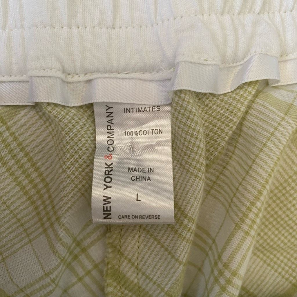 Other New York & Co women L 100% cotton lightweight pajama pants w Size ONE SIZE - 4 Thumbnail