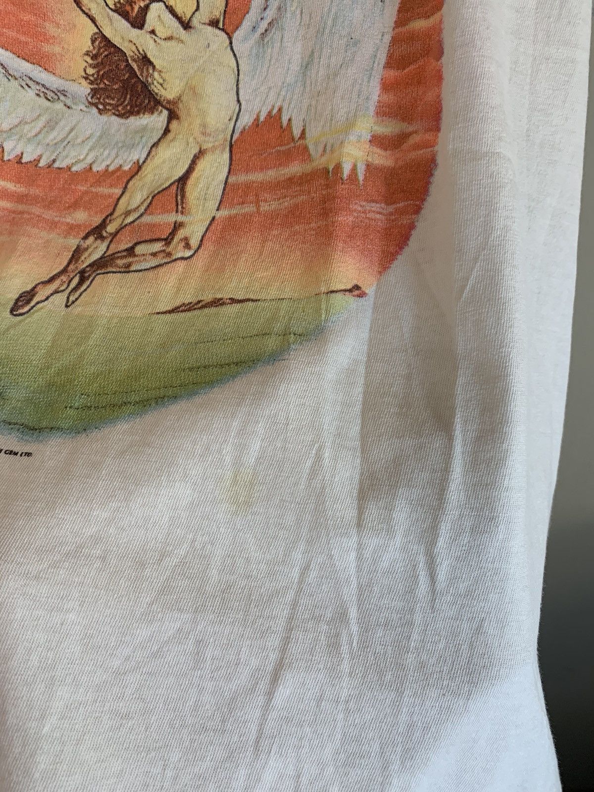 Band Tees × Led Zeppelin × Vintage RARE Vintage 1984 Led Zeppelin Swan Song Single Stitch Shirt Size US M / EU 48-50 / 2 - 8 Thumbnail