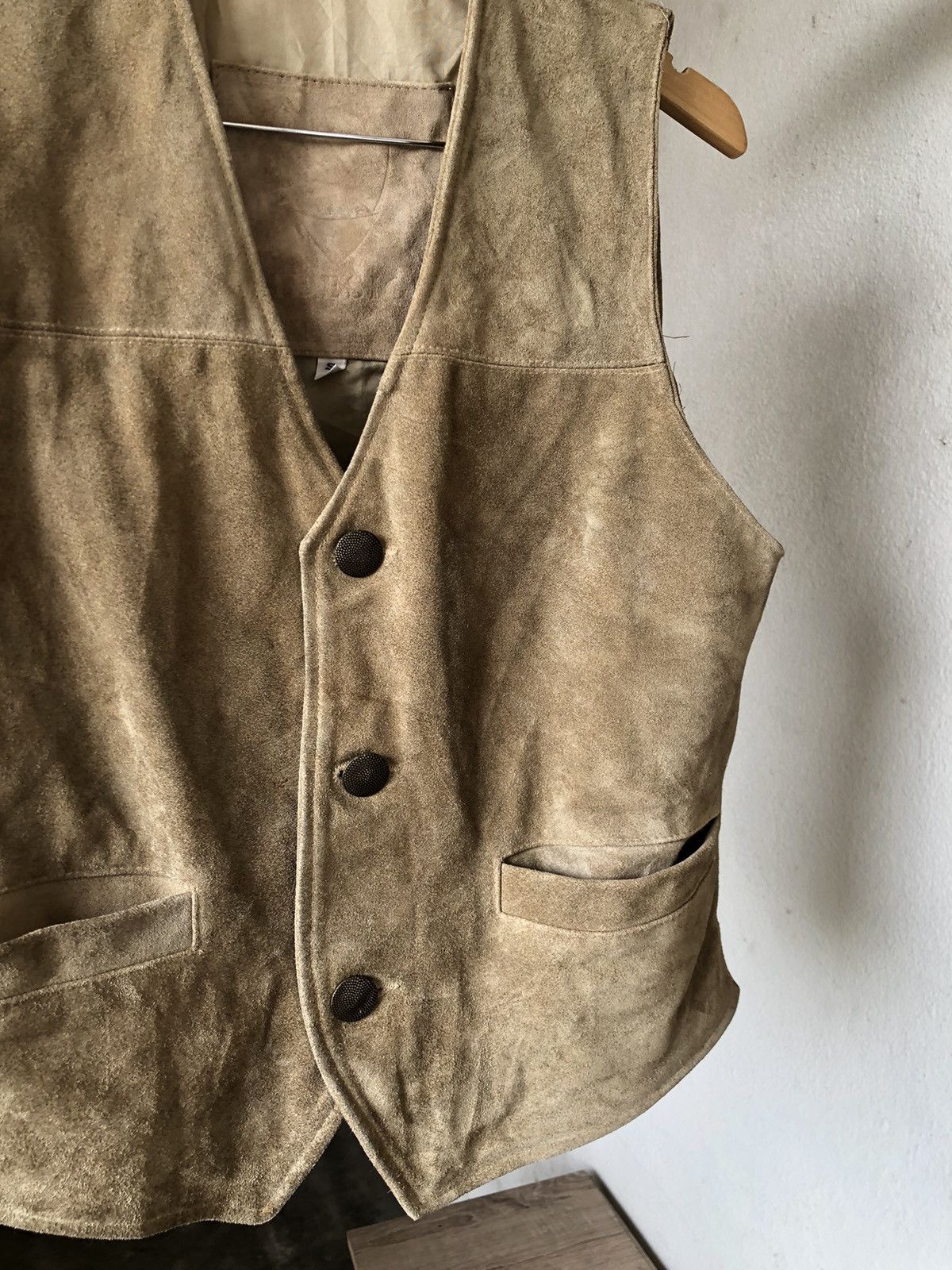 Vintage Vintage Hidesign Suede Leather Vest Jacket Size US S / EU 44-46 / 1 - 3 Thumbnail
