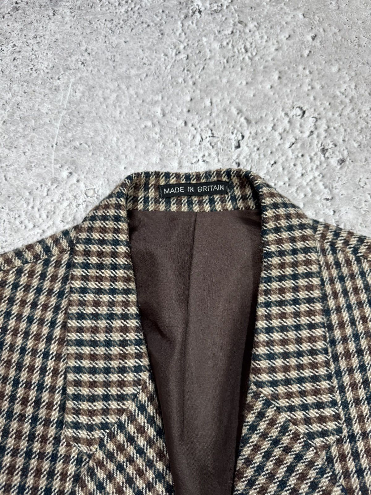 Other Vintage Wool Blend Plaid Blazer Jacket Made In Britain Size US M / EU 48-50 / 2 - 5 Thumbnail