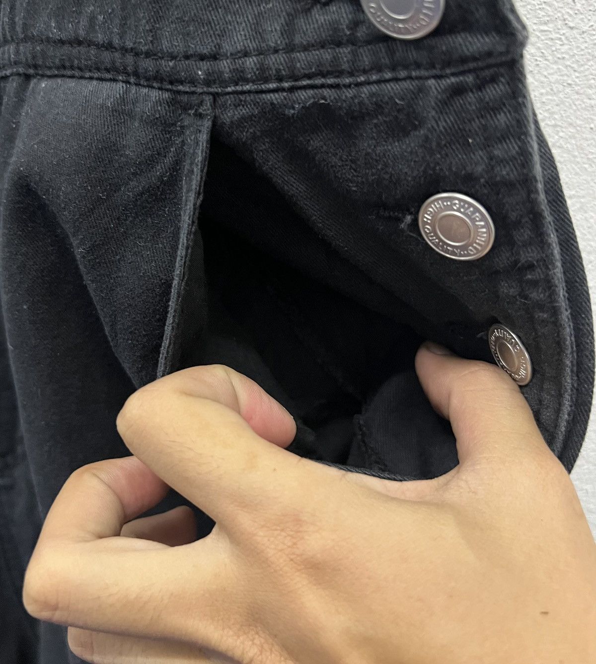 Japanese Brand × Vintage Vintage Y2K Style COZZA Black Cotton Overalls - Size L Size US 33 - 9 Thumbnail