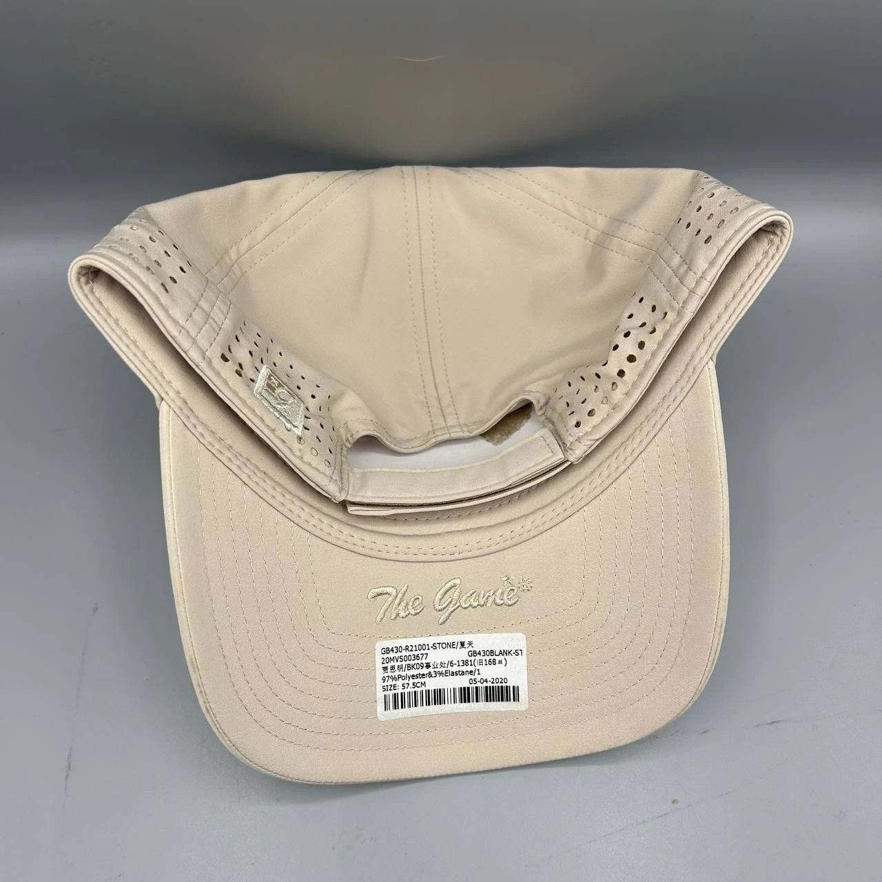 The Game Moab Utah Expeditions Hat Men Beige Embroidered Strap Back Size ONE SIZE - 3 Thumbnail