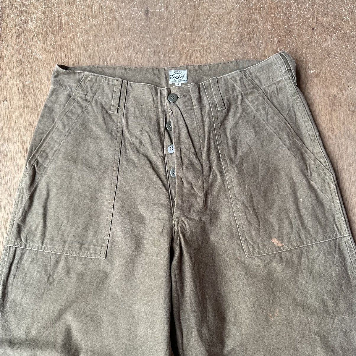 Japanese Brand VINTAGE GOLD JAPAN FATIGUE PANTS Size M Size US 31 - 2 Thumbnail