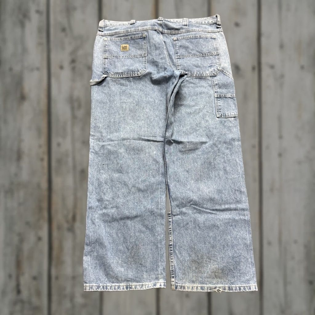 Lee VINTAGE Lee Carpenter Jeans Men's 38x30 Light Washed Blue Wide Leg Baggy Y2K, Regular Size Mens Size US 38 / EU 54 - 1 Thumbnail