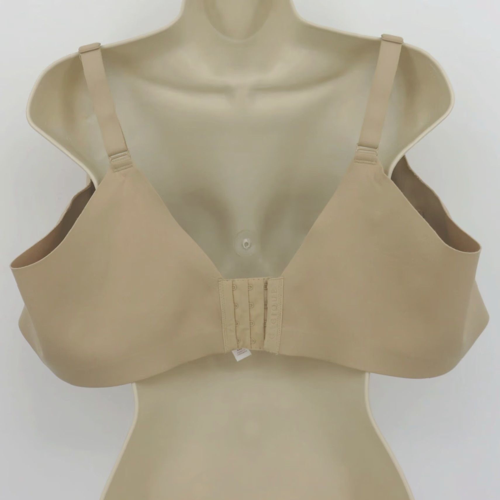 Vintage Cacique Balconette Bra 48B Lightly Lined Underwire Solid Beige Women Plus Size Size ONE SIZE - 7 Thumbnail