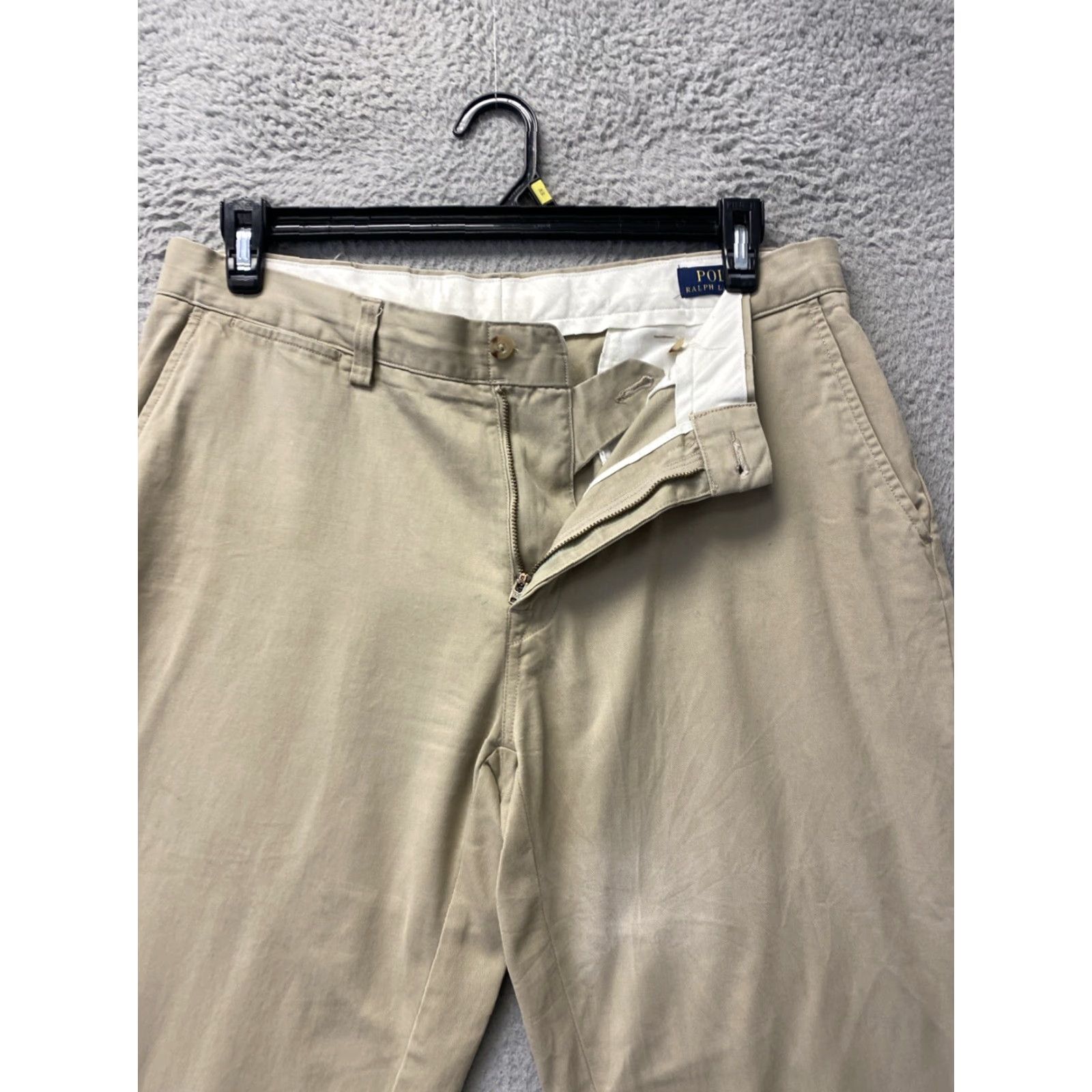 Polo Ralph Lauren POLO RALPH LAUREN Chino Pants 34x30 Tan Solid Classic Fit Mens Size US 34 / EU 50 - 2 Thumbnail