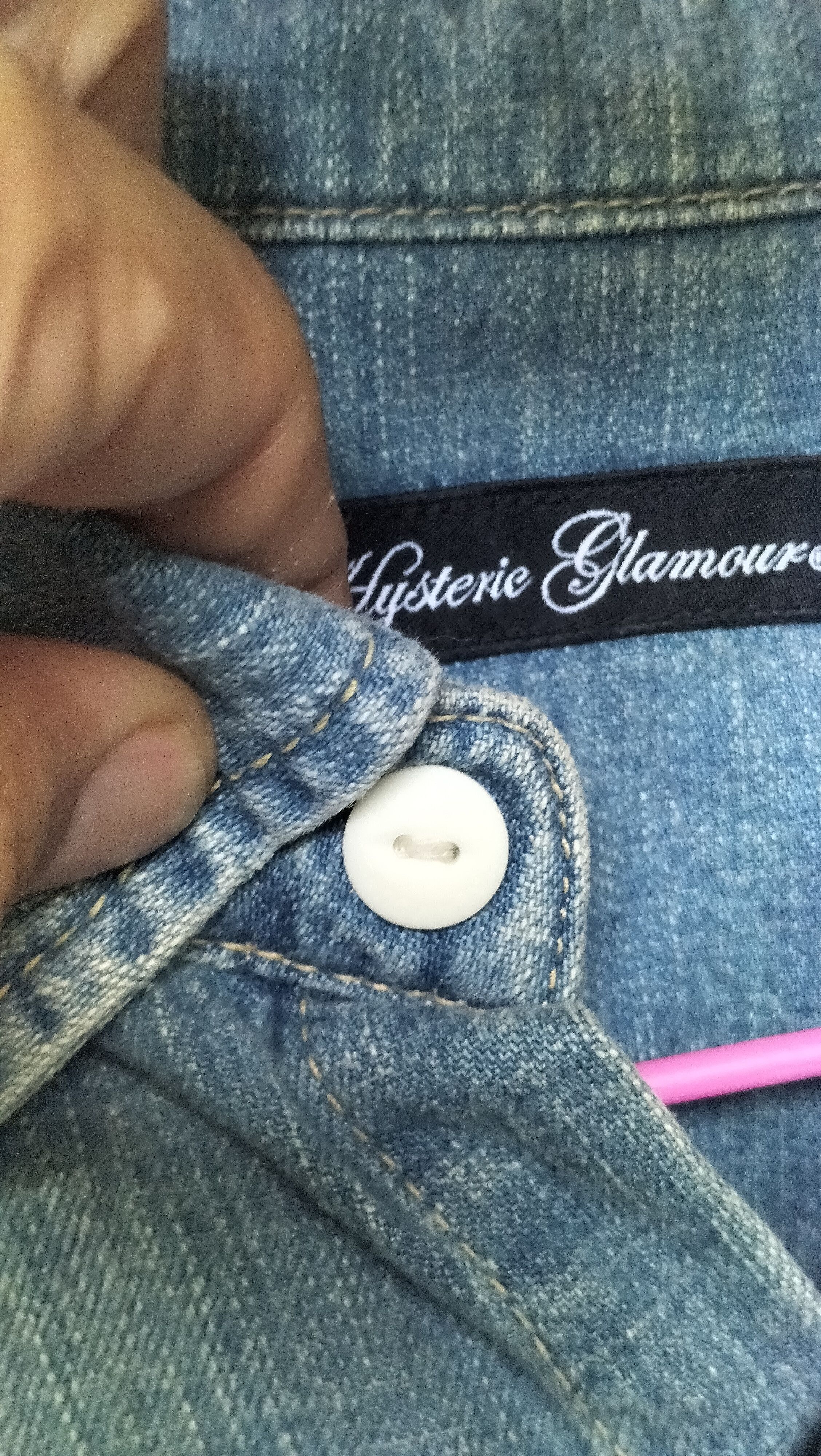 Hysteric Glamour Vintage Hysteric Glamour Denim Arts Shirts Rare Size S / US 4 / IT 40 - 6 Thumbnail