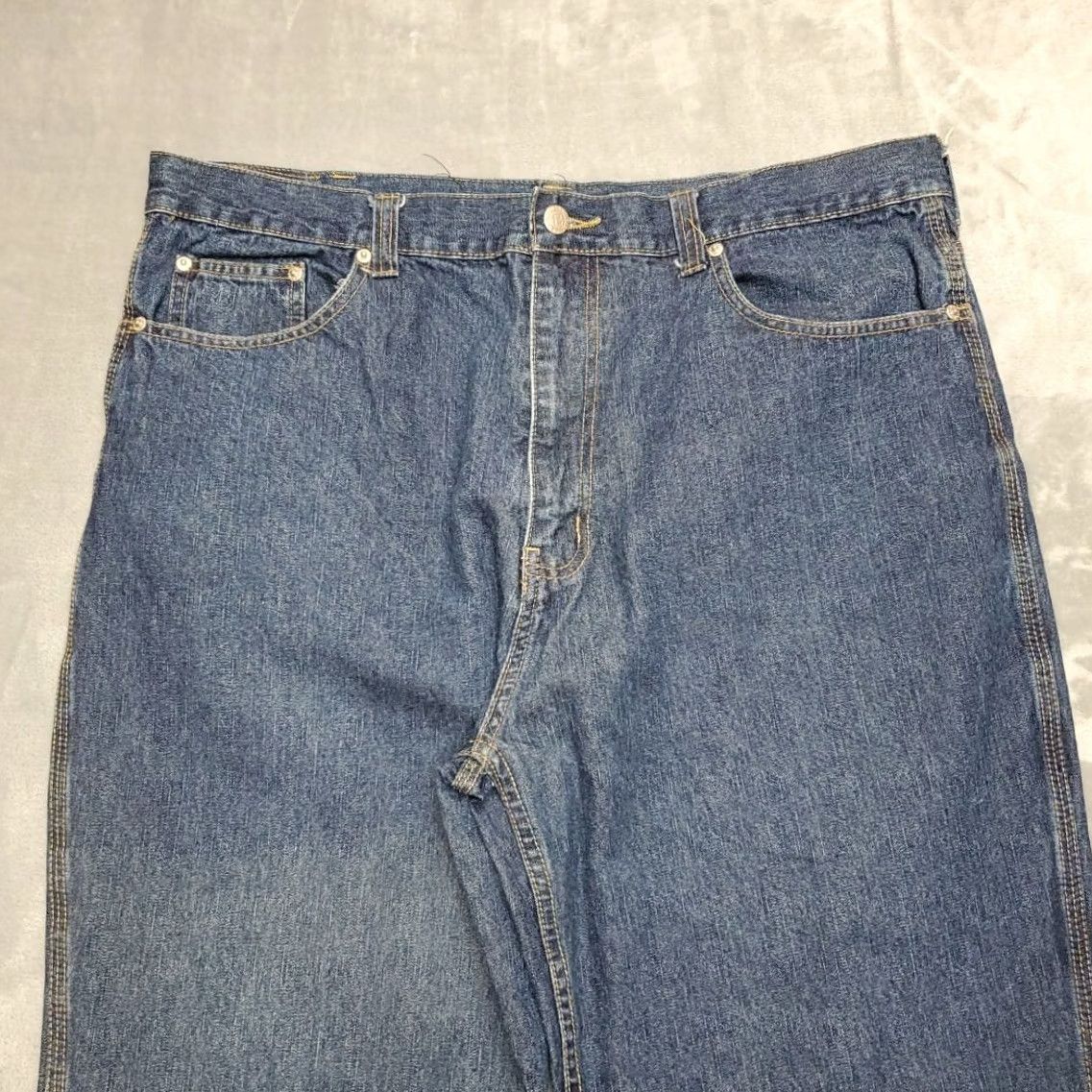 Vintage Bogari Jeans Mens 40x32 Blue Denim Straight Leg Cotton Everyday Comfort Pants Size US 40 / EU 56 - 3 Thumbnail