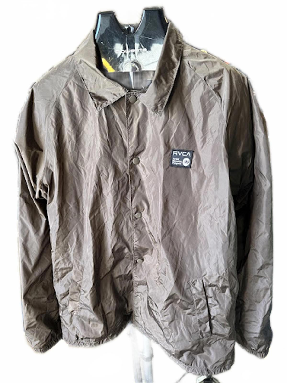 RVCA Graphic Back Coach Jacket Brown