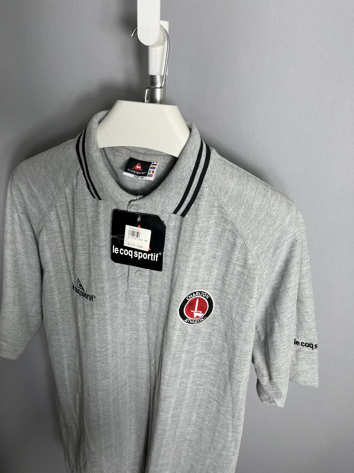 Le Coq Sportif NEW charlton athletic le coq sportif polo gray mens shirt Size US M / EU 48-50 / 2 - 3 Thumbnail