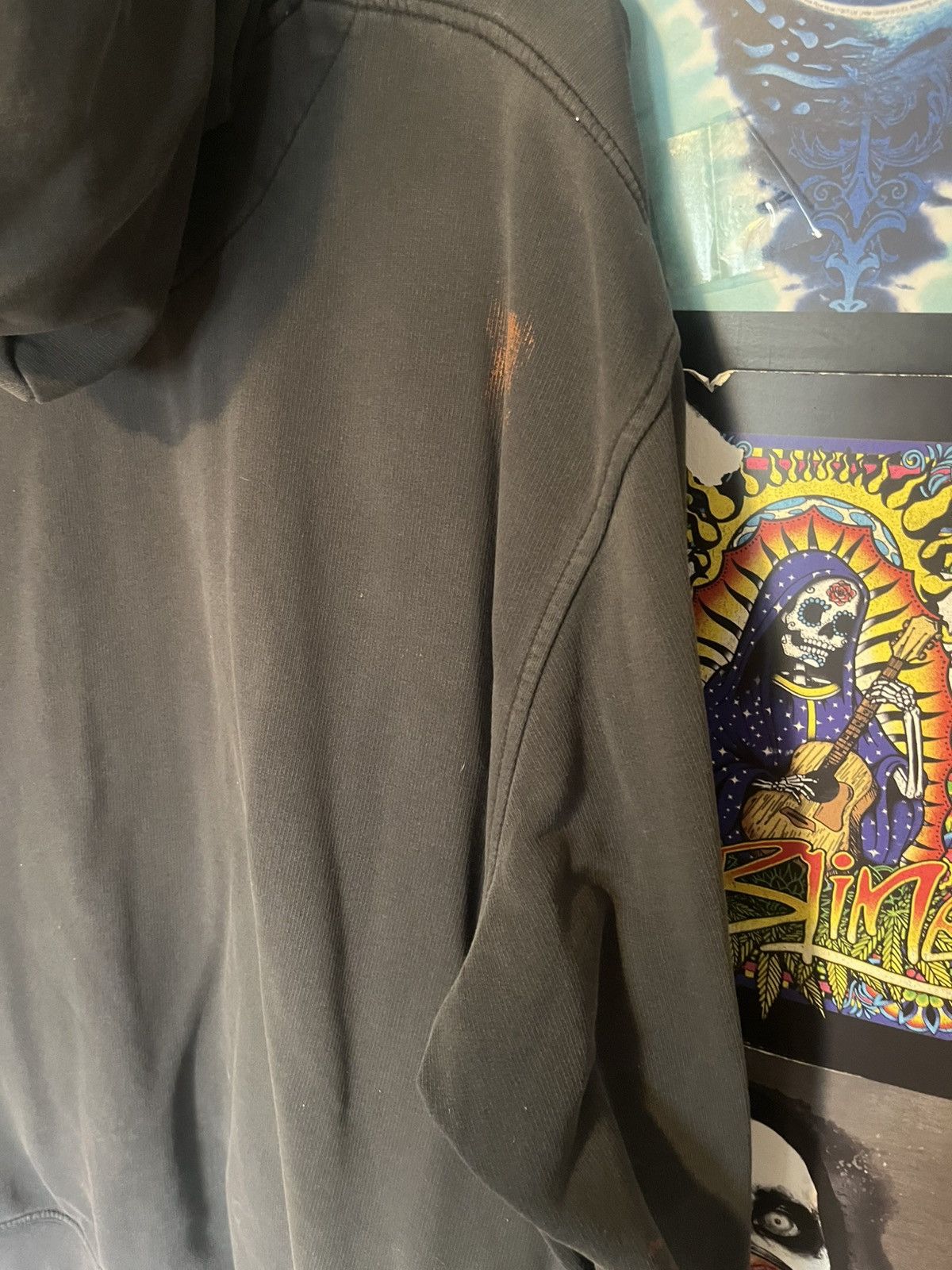Nike Vintage Thrashed Y2K Nike Splatter skater Grunge hoodie Size US XXL / EU 58 / 5 - 9 Thumbnail
