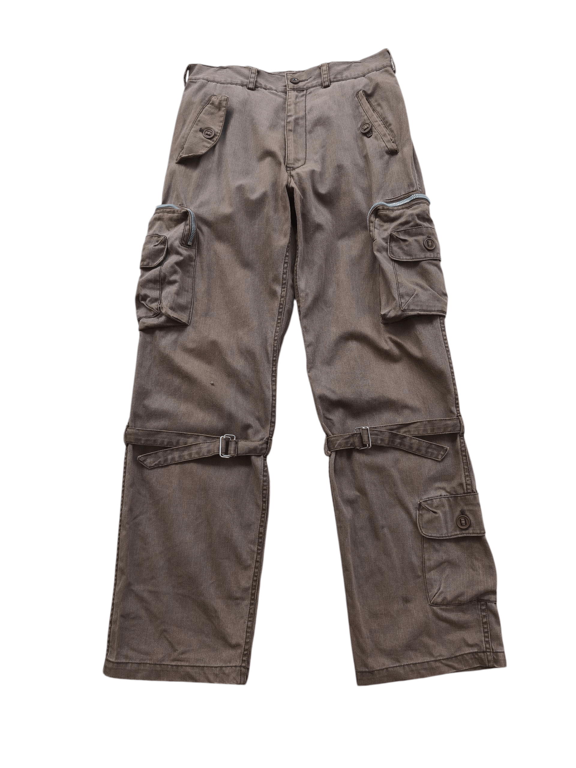 Issey Miyake Issey Miyake tete homme cargo bondage pants Size US 30 / EU 46 - 1 Thumbnail