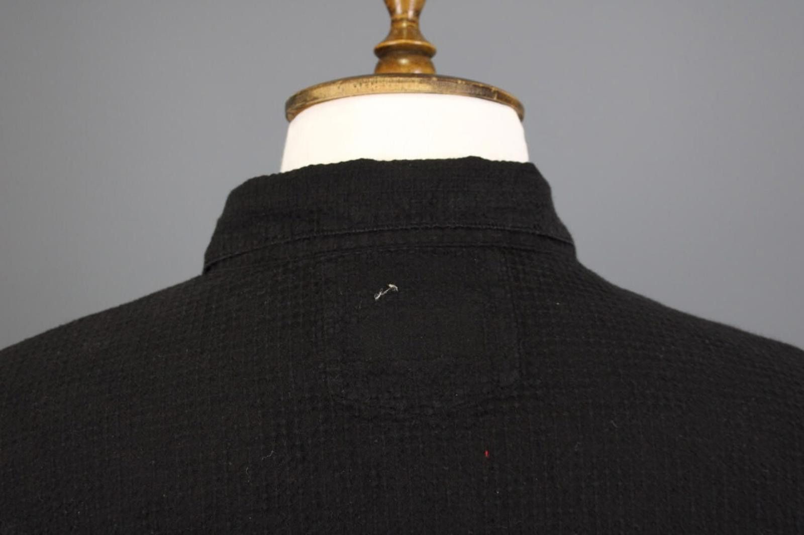 Oscar De La Renta Oska Black 1/4 Zip Textured Summer Polo Shirt Size 6 Size US M / EU 48-50 / 2 - 12 Thumbnail