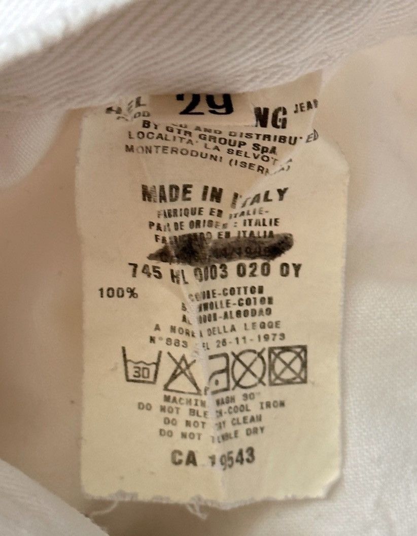 Helmut Lang Helmut Lang's white splashed ink jeans2412-Nextarrow Size US 29 - 5 Thumbnail