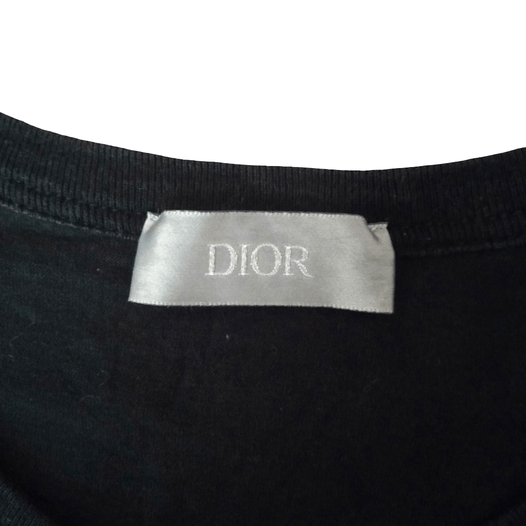 Dior × Stussy Dior Homme Graffiti Shawn Stussy Logo Black Tee Size US M / EU 48-50 / 2 - 3 Thumbnail
