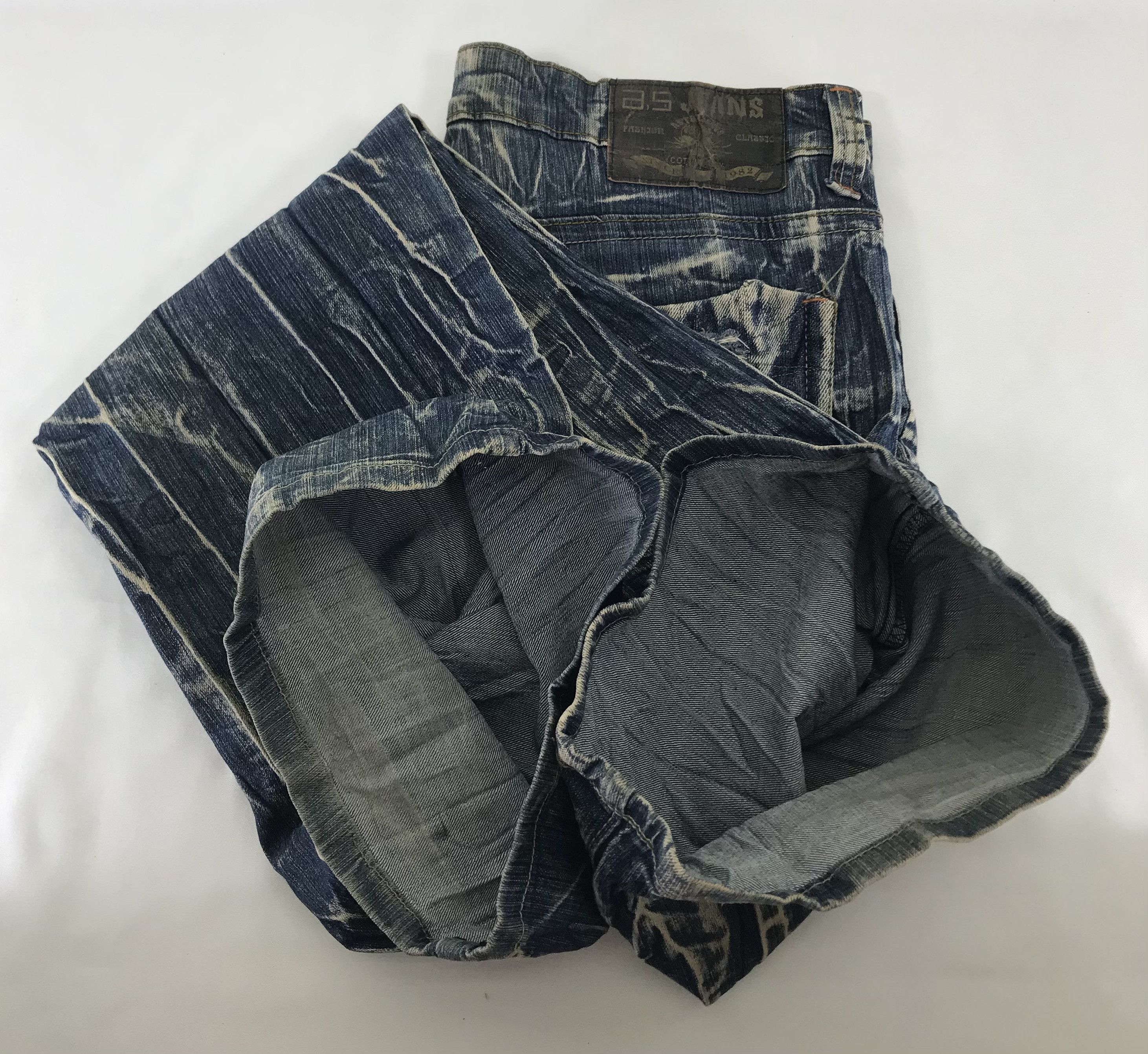 If Six Was Nine Vintage Japanese Bleach Art Printed Flare Jeans Size US 36 / EU 52 - 13 Thumbnail