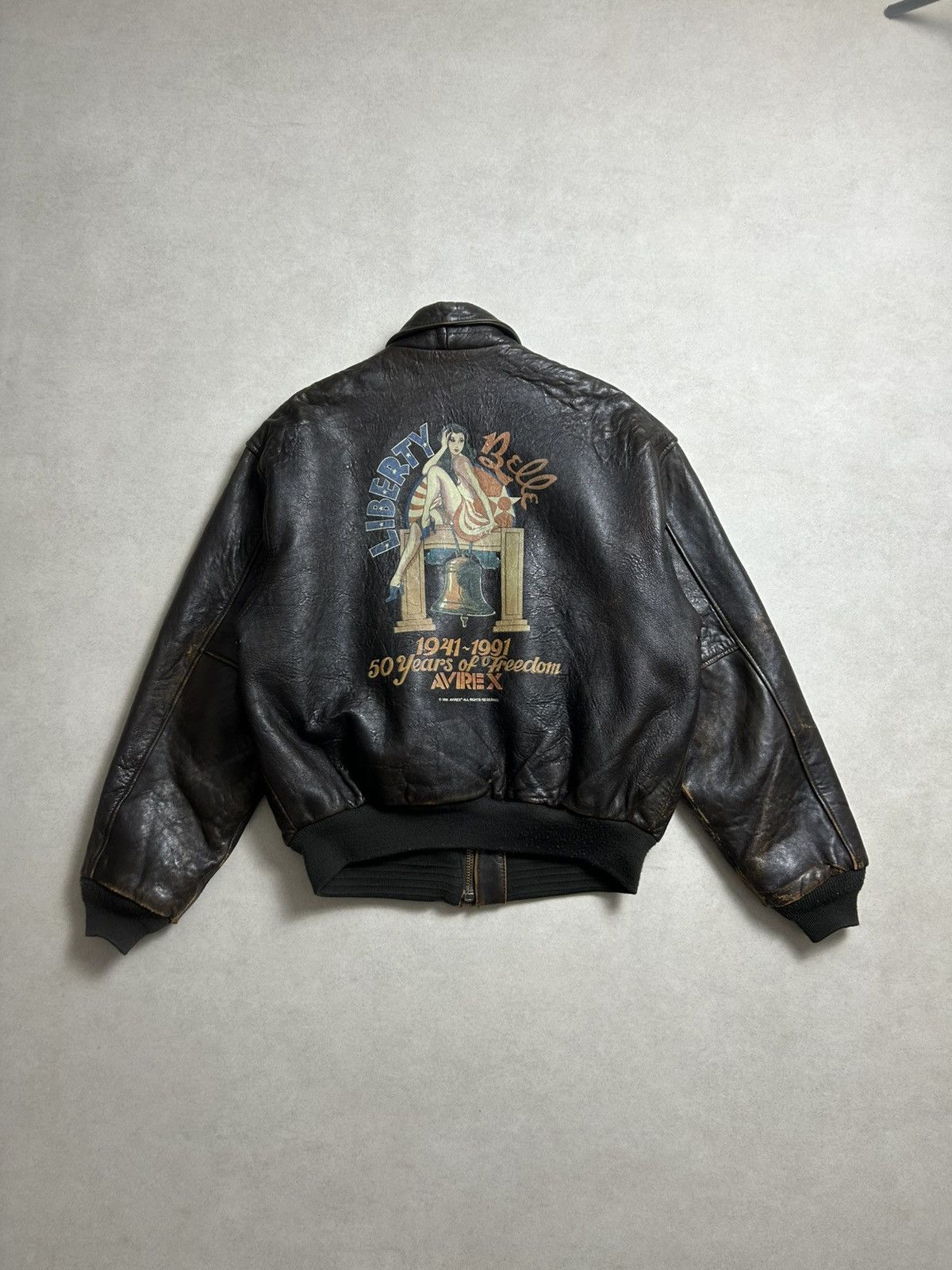 Avirex × Vintage Vintage Avirex Liberty Belle leather flight