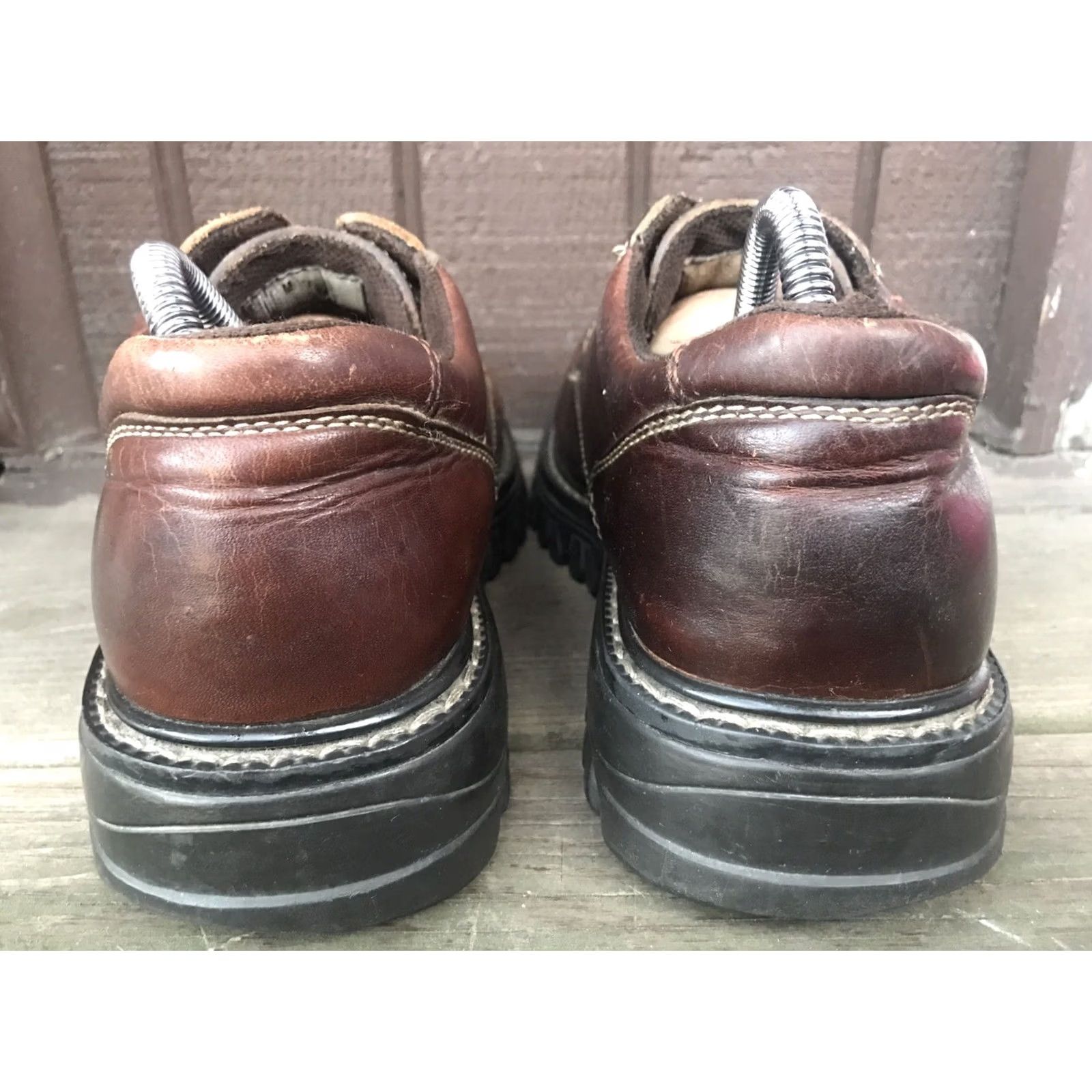 Aldo Aldo Womens Size 10-10.5 US/41M EUR Brown Leather LaceUp Oxford Casual Shoes-467 Shirt Womens Adult 10 Brown Oxford Shoes Size US 10.5 / IT 40.5 - 4 Thumbnail