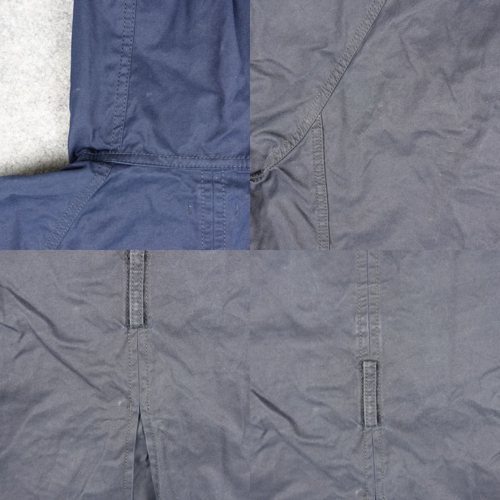 J.Crew VINTAGE? No — J.CREW Hooded Coat Parka Jacket Womens 6 Navy Blue Cotton Belted Buckle Trench Coat Size M / US 6-8 / IT 42-44 - 8 Thumbnail