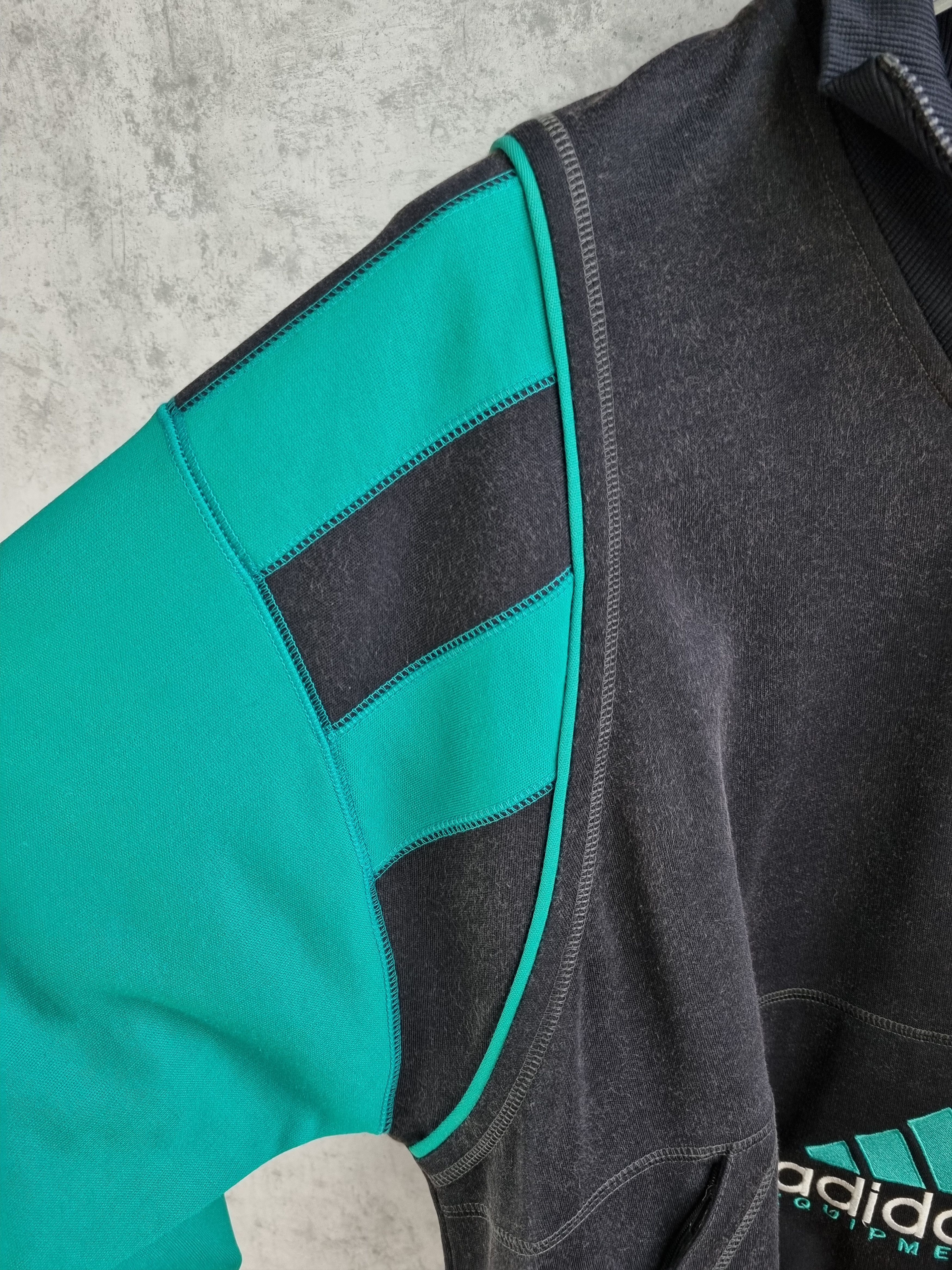Adidas × Vintage 80s ADIDAS Equipment Vintage half zip up sweatshirt Size US M / EU 48-50 / 2 - 16 Thumbnail