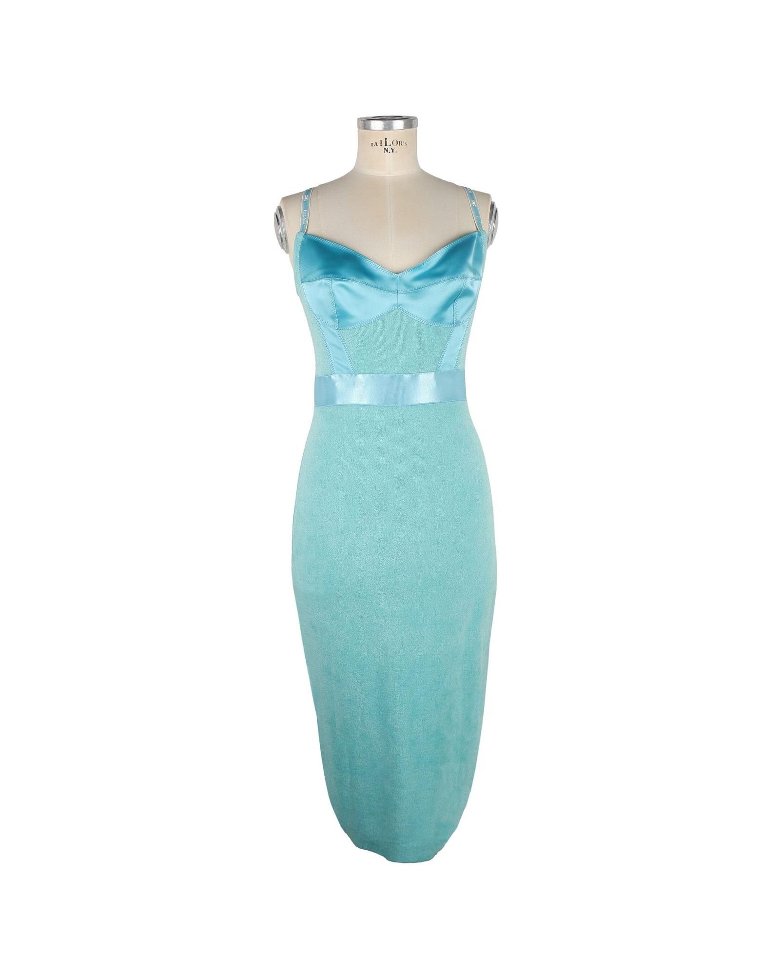 image of Elisabetta Franchi Sleeveless Wool Blend Dress in Green, Women's (Size Medium)