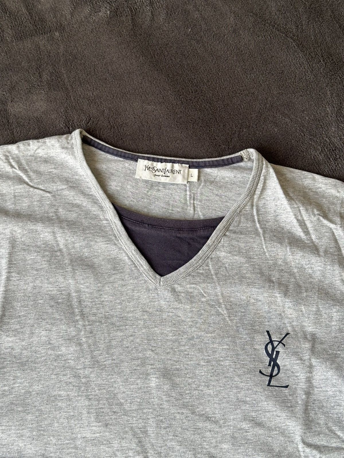 Vintage × Yves Saint Laurent Yves Saint Laurent YSL Vintage Y2K Streetwear T-Shirt Size US L / EU 52-54 / 3 - 5 Thumbnail