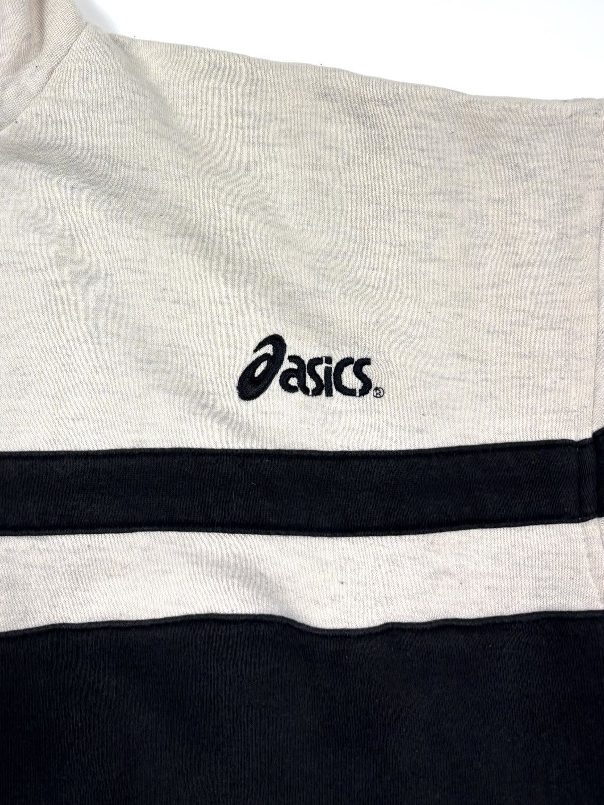 Asics Vintage 1990s Asics Piping Stripe Half-Zip Pullover Size US L / EU 52-54 / 3 - 4 Thumbnail