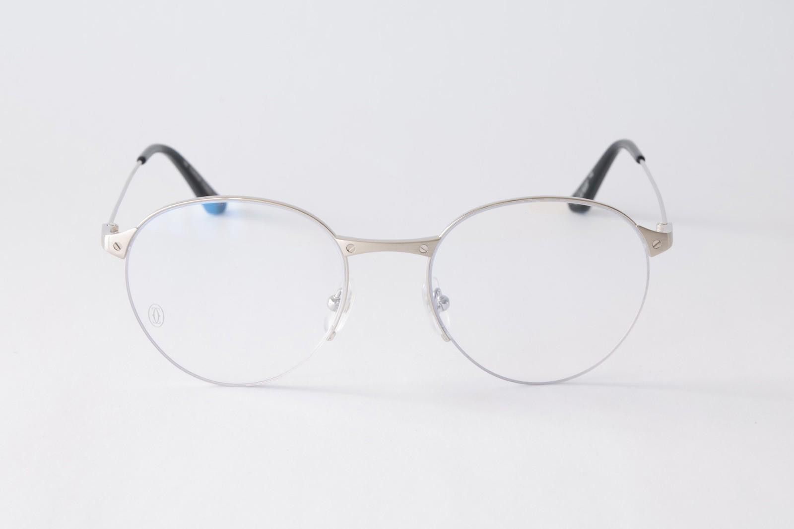 Cartier New Cartier eyewear optical eyeglasses CT0405O 002 silver Size ONE SIZE - 1 Thumbnail
