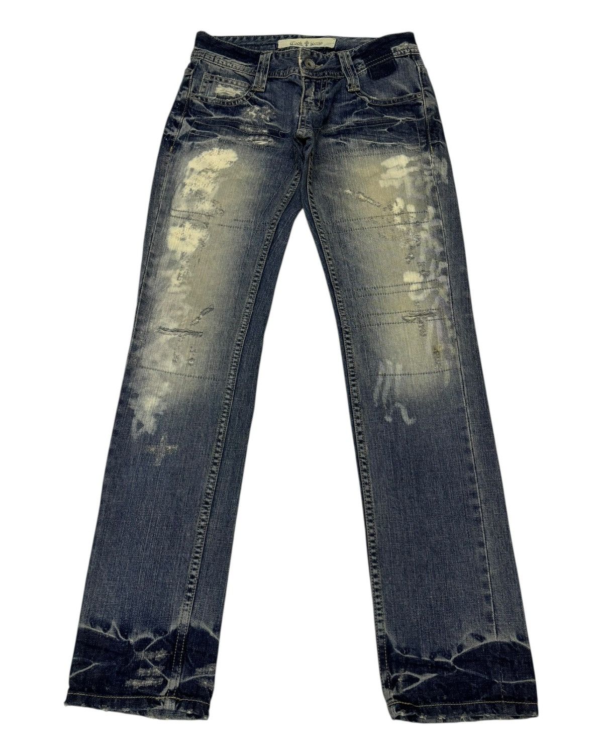 Cook Jeans Rare Cook Jeans Patchwork Distressed Denim Jeans Size US 28 / EU 44 - 1 Thumbnail