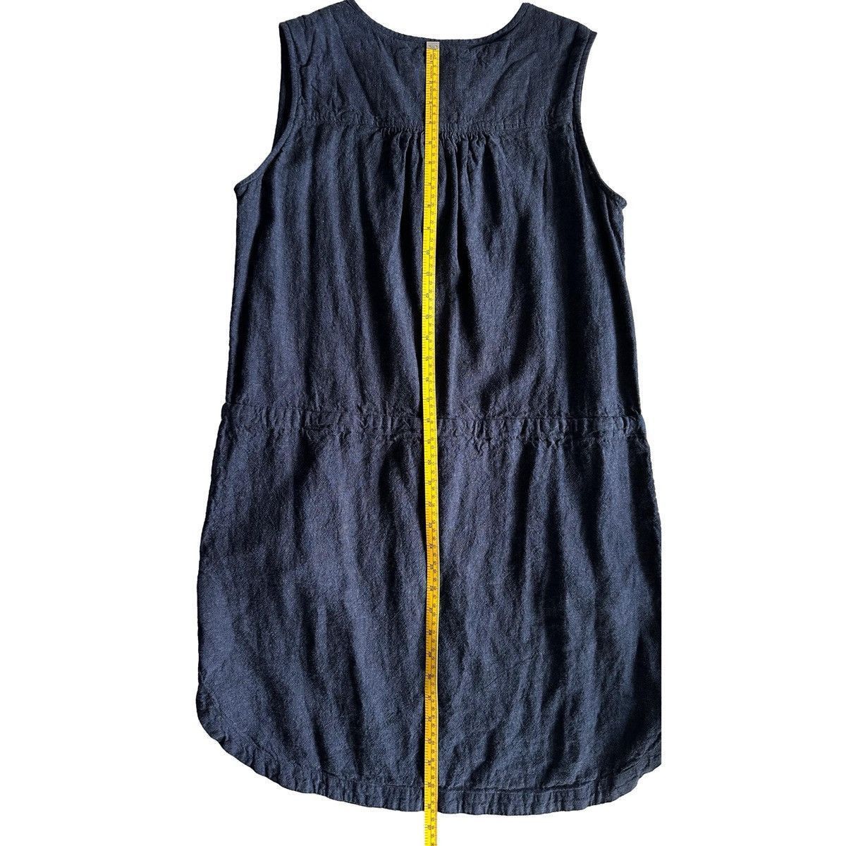 Roots Roots Linen Navy Sleeveless Dress Drawstring Waist Medium Size M / US 6-8 / IT 42-44 - 14 Thumbnail