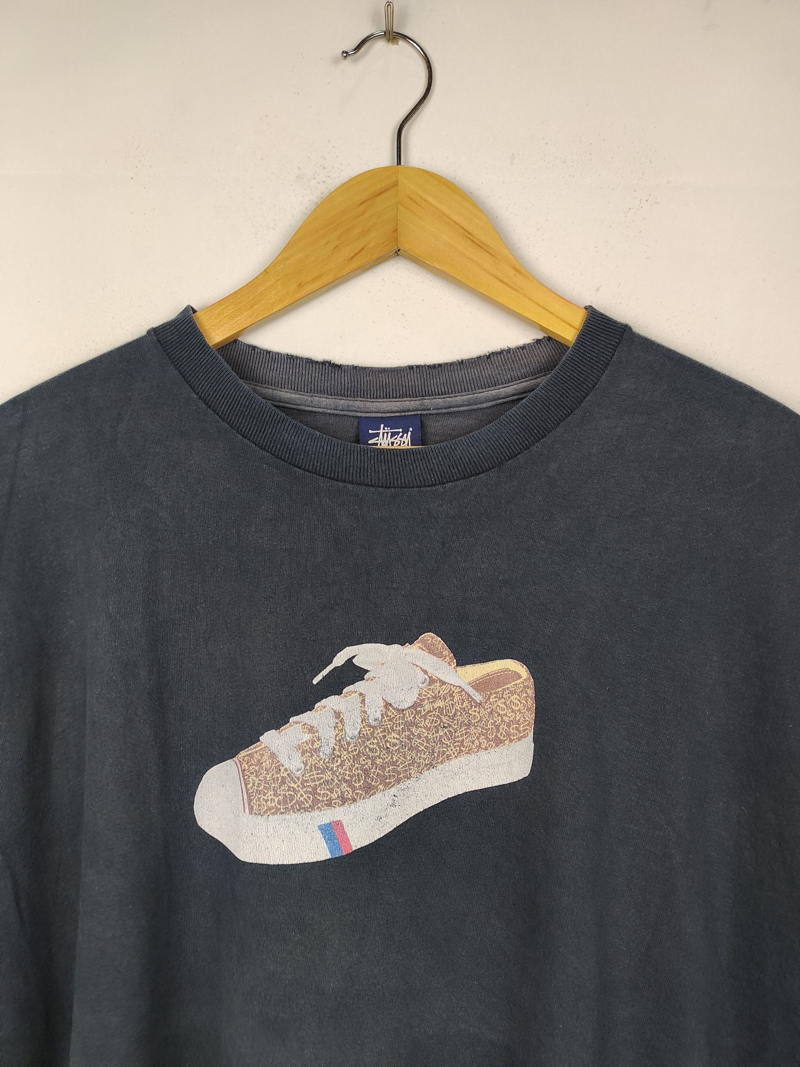 Stussy Vintage 90s Distressed Stussy Shirt Size US XL / EU 56 / 4 - 2 Thumbnail