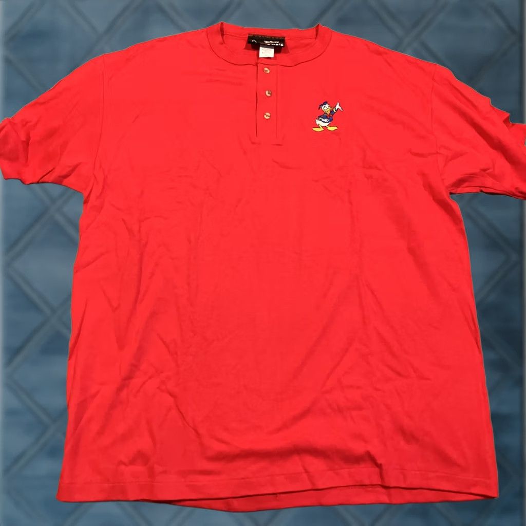 Disney VINTAGE Disney Originals DONALD DUCK Henley T Shirt XXL NWOT Embroidery Size US XXL / EU 58 / 5 - 1 Thumbnail