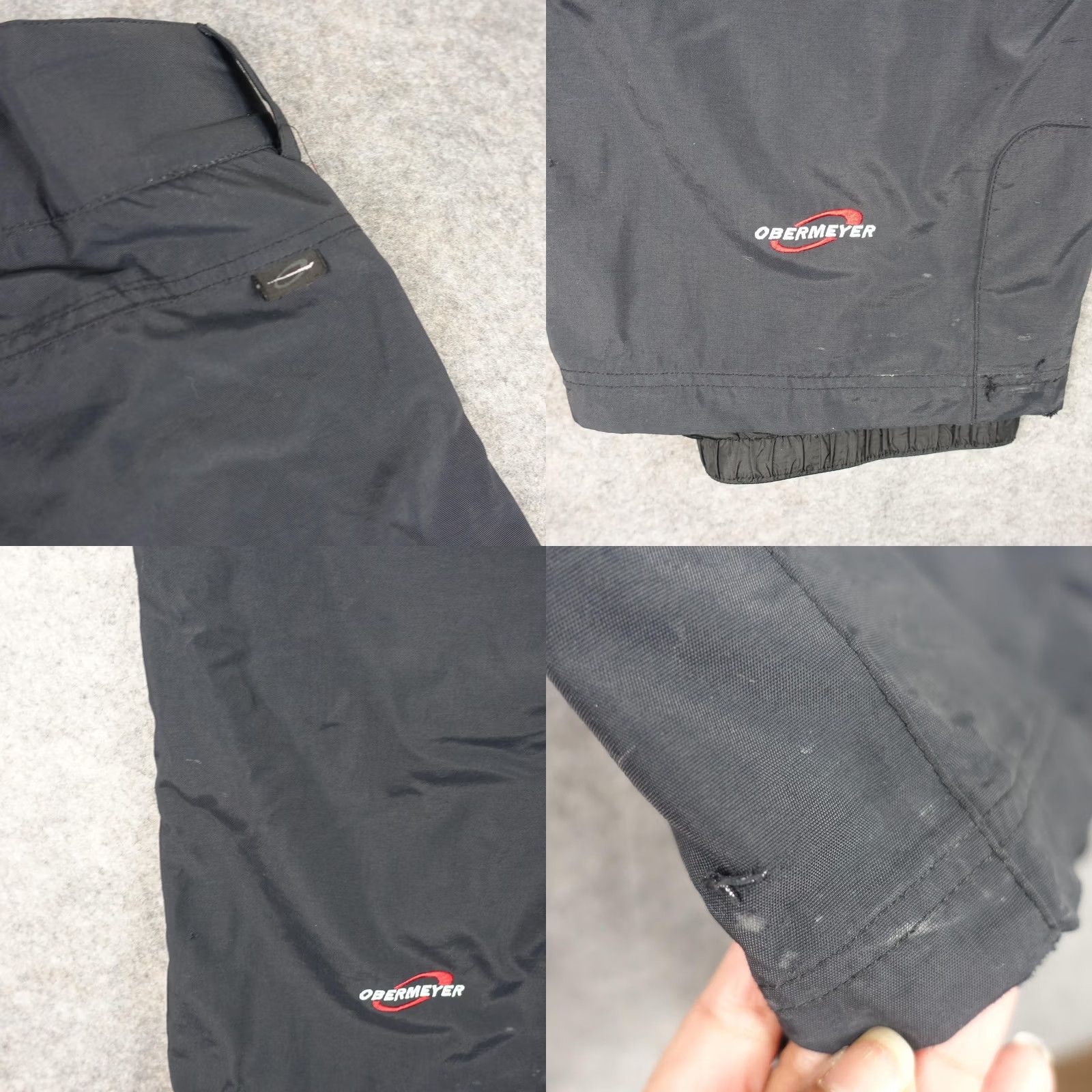 Obermeyer Obermeyer Snow Pants Mens Medium Long Black Cargo II Long Insulated Ski Pockets Size US 35 - 9 Thumbnail