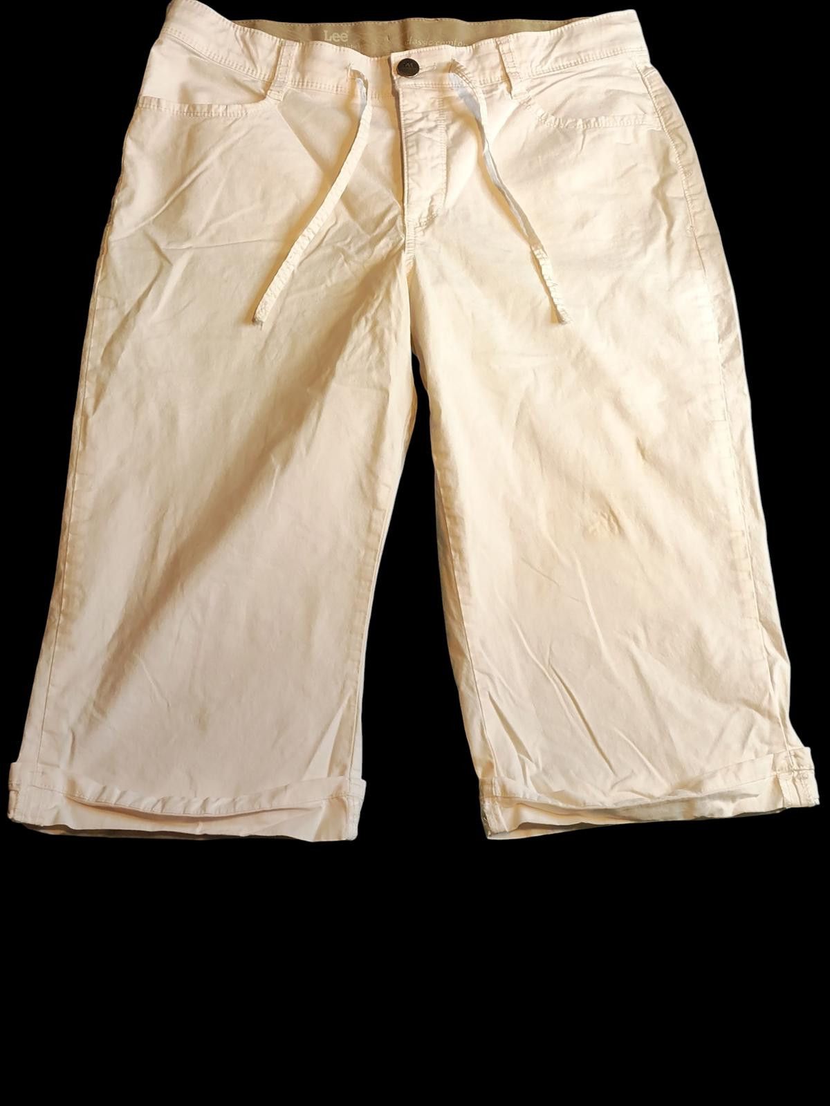 Lee Lee Platinum Label Women's Casual White Shorts, Size 14 M Size 34" / US 12 / IT 48 - 1 Thumbnail