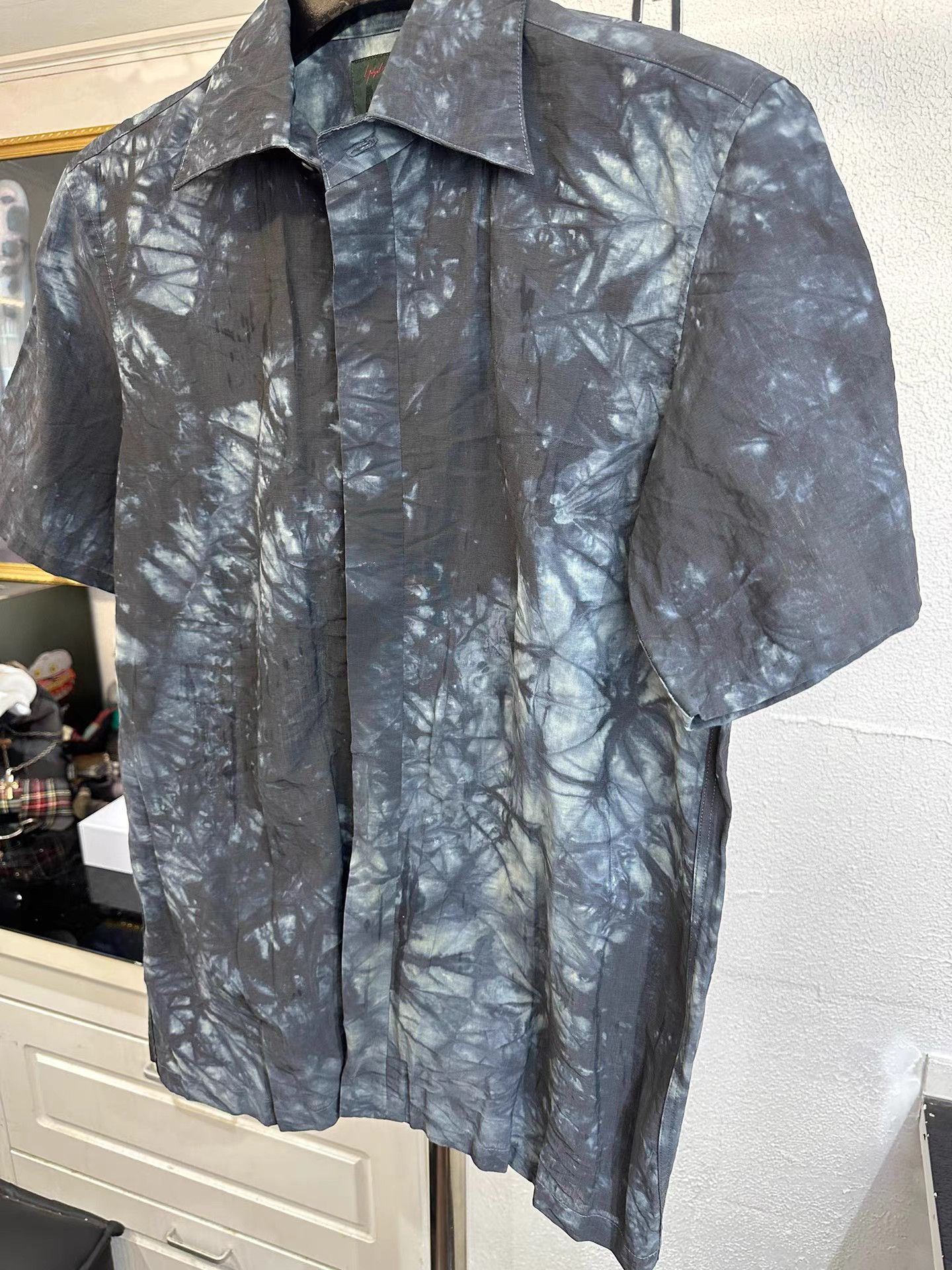 Yohji Yamamoto yohji yamamoto AAR Pleated Tie-Dye Shirt K20 Size US M / EU 48-50 / 2 - 2 Thumbnail