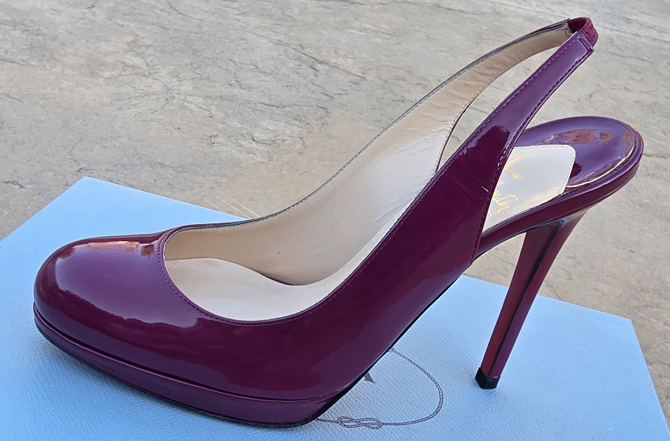 Christian Louboutin Christian Louboutin Horatio Sling Heel Magenta EU 37.5 Size US 7.5 / IT 37.5 - 8 Thumbnail